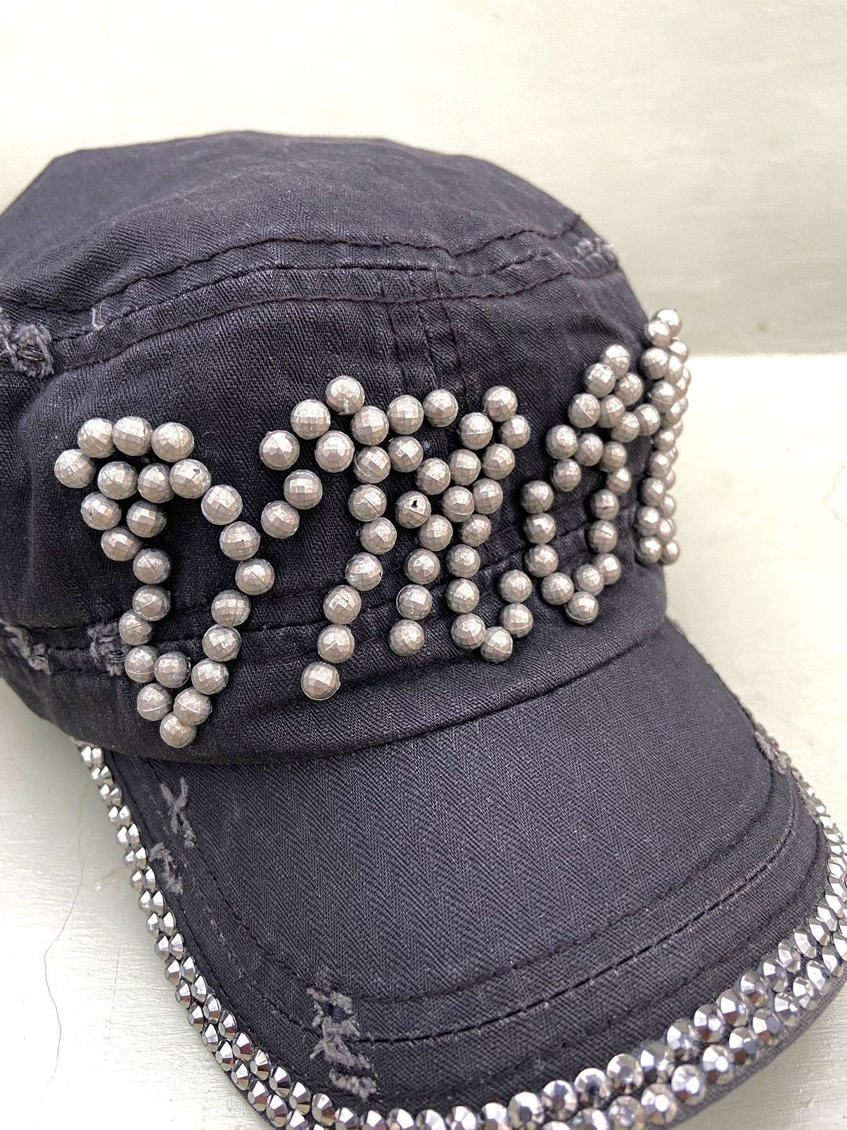 If Six Was Nine 2000s zircon studded patrol hat Size ONE SIZE - 7 Thumbnail