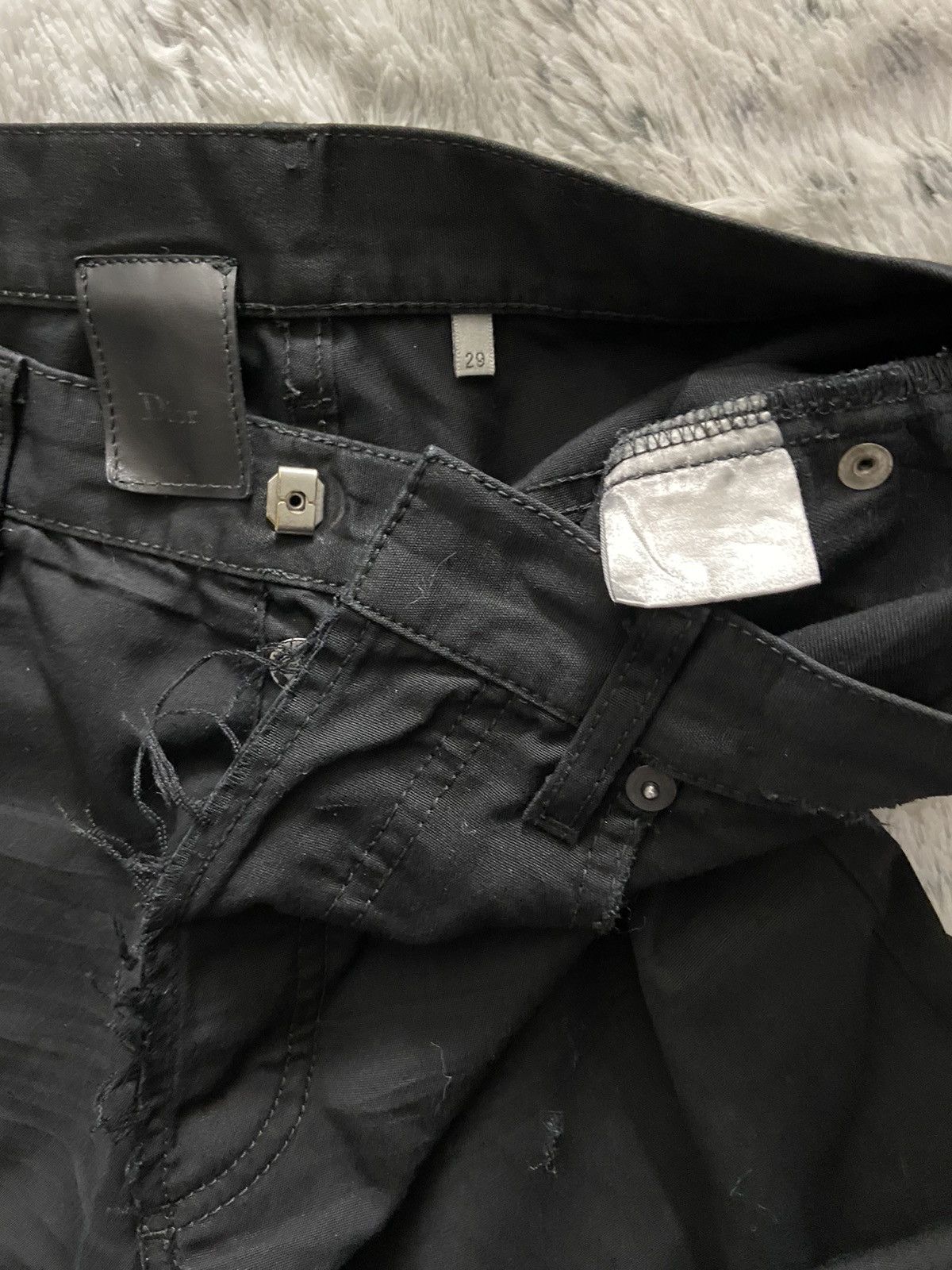 Dior Dior Homme AW04 ‘victim of the crime” whiskered pants Size US 29 - 5 Thumbnail