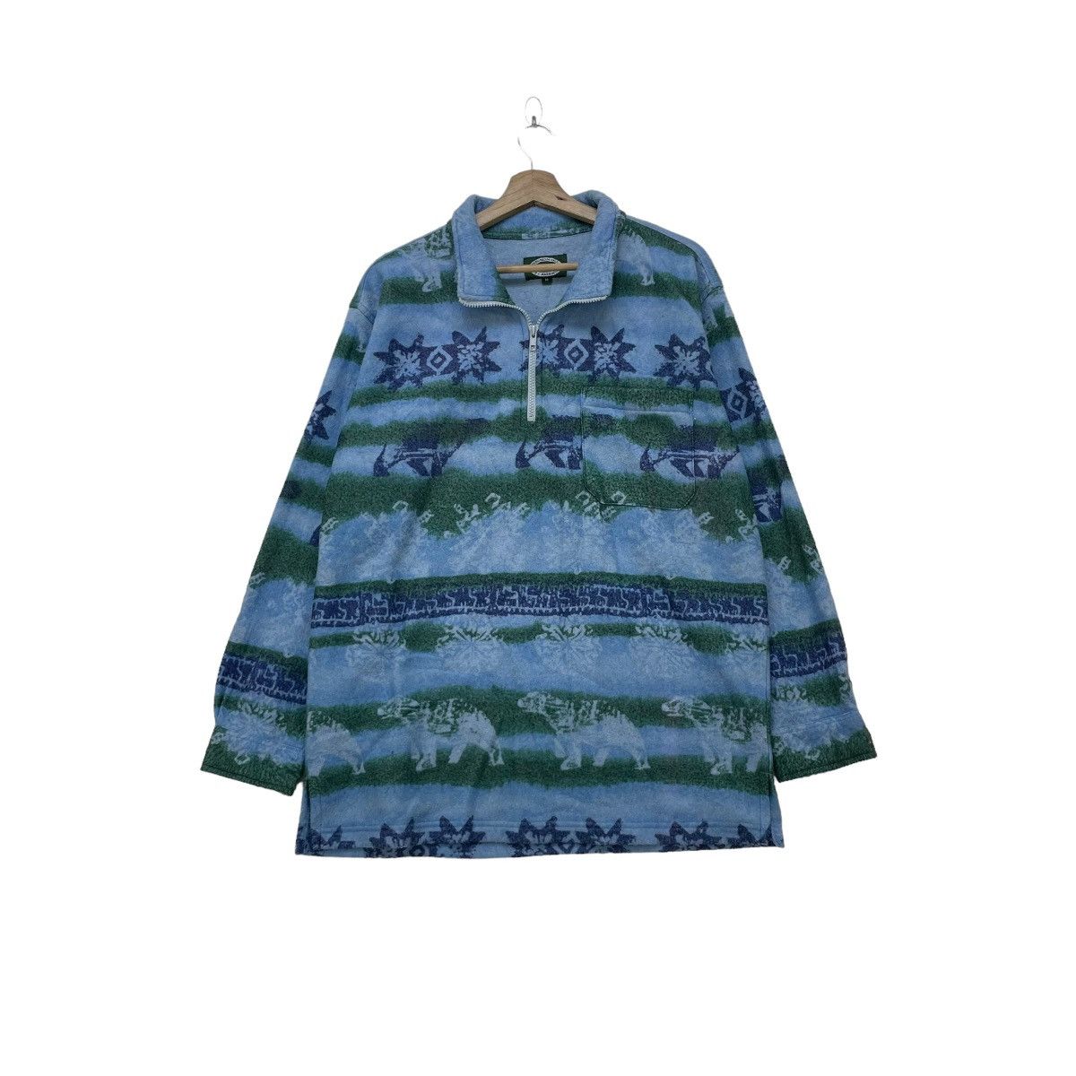 Japanese Brand × Vintage Vintage Norton Milano Massimo Printed Pullover Jacket Size US M / EU 48-50 / 2 - 1 Thumbnail