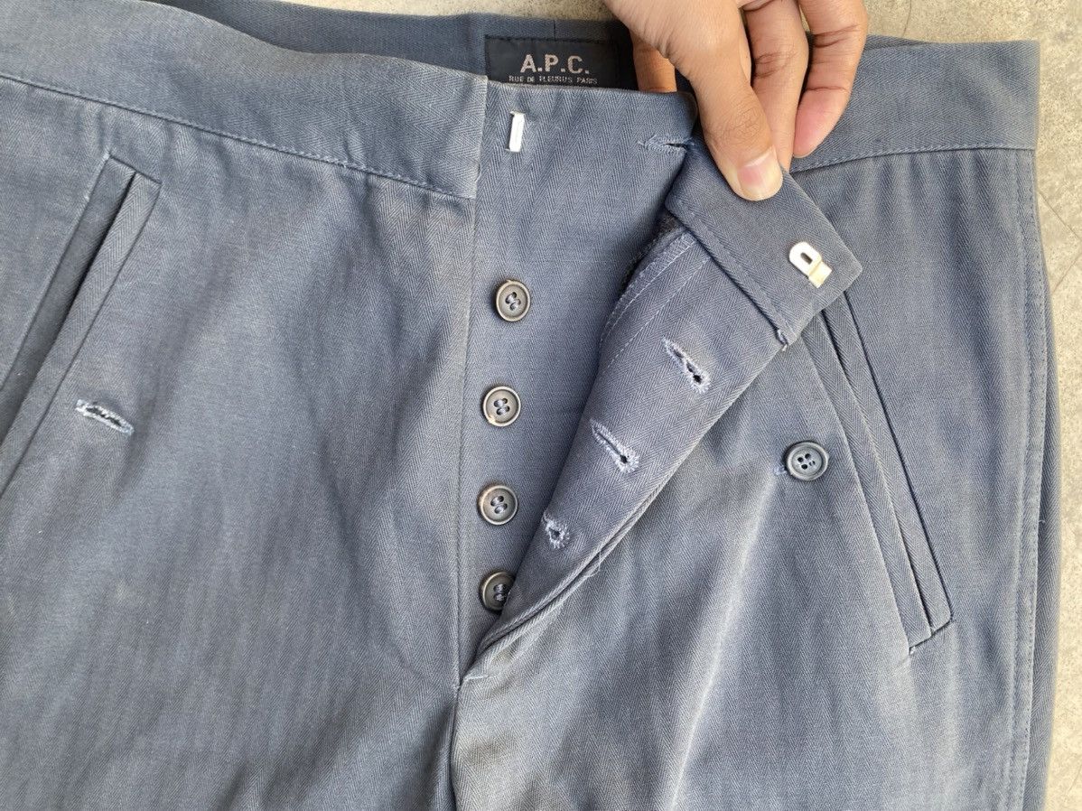 A.P.C. Apc Bondage Canvas Double Zipper Double Knee Pants Size US 31 - 10 Thumbnail
