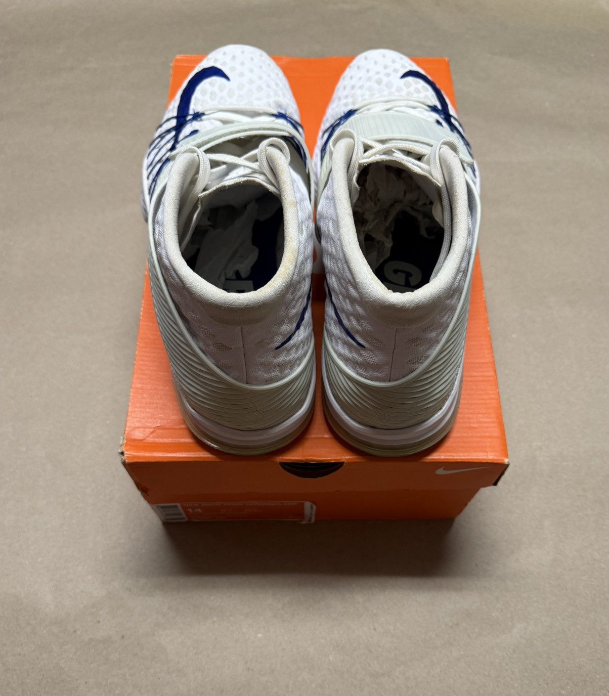 Nike Nike Zoom Train Toranada Amp Gronk White Blue men’s sz 14! Size US 14 / EU 47 - 4 Thumbnail