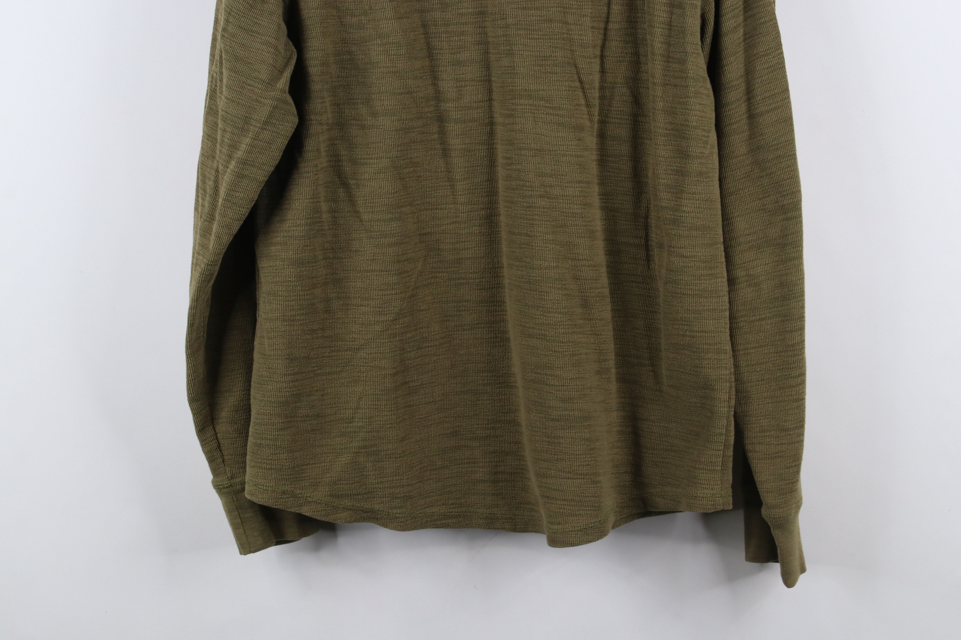 Vintage Vintage 90s Y2K Streetwear Ribbed Long Sleeve Henley T-Shirt Size US L / EU 52-54 / 3 - 12 Thumbnail