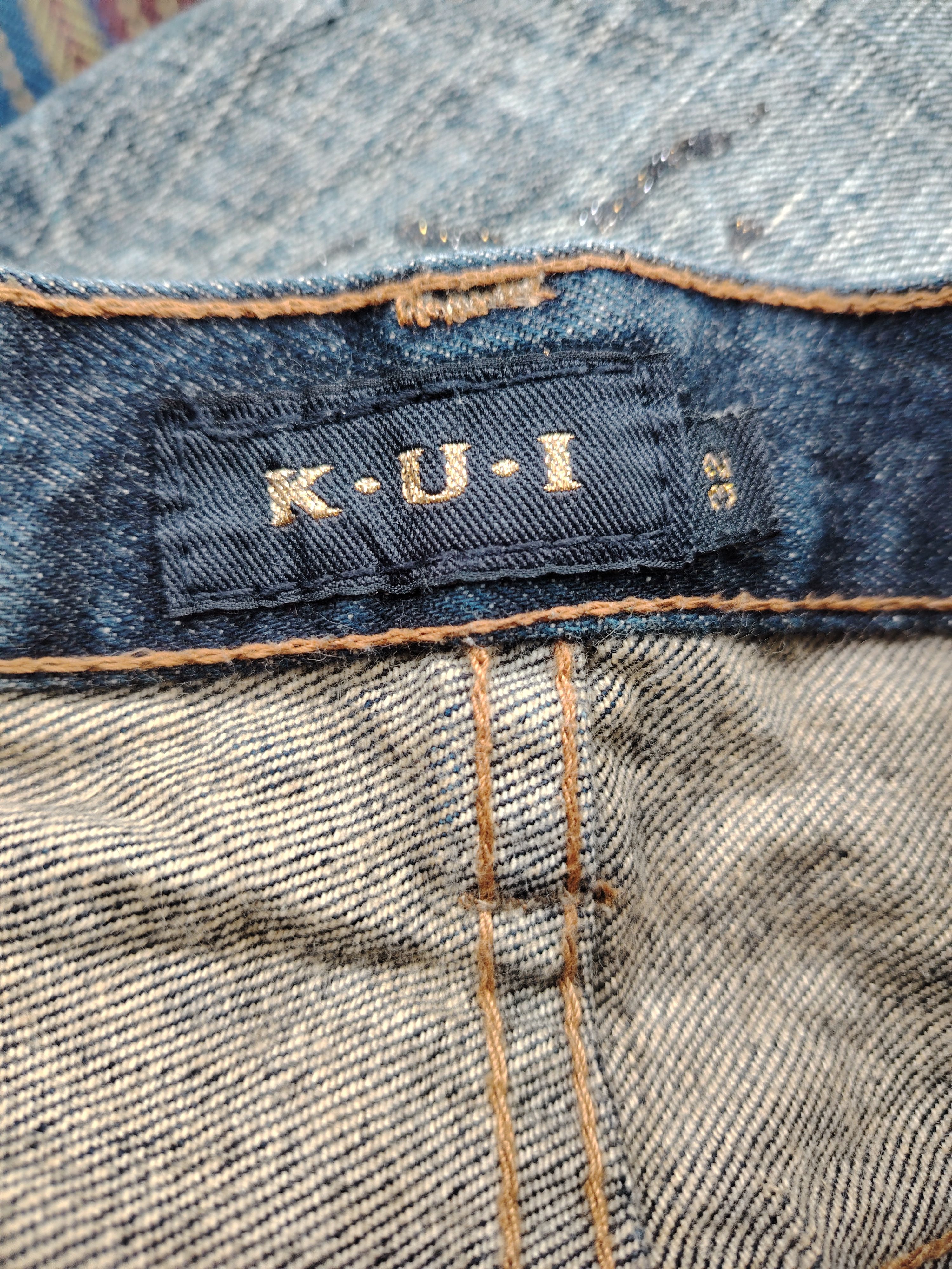 If Six Was Nine 💥FLARE💥K. U. I DISTRESSED DENIM Size US 32 / EU 48 - 10 Thumbnail