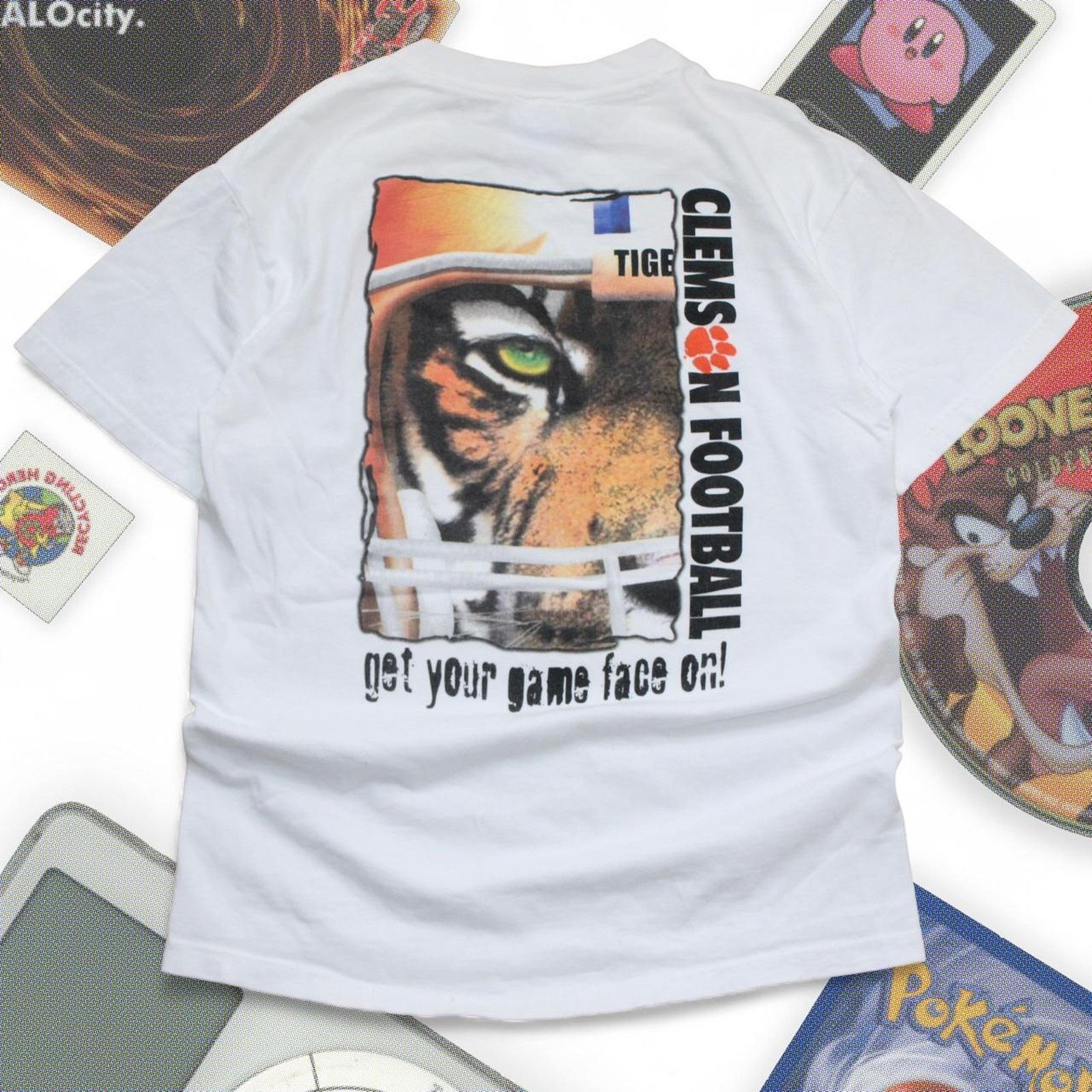 Other White Vintage Y2K Clemson Tigers Football Graphic Tee Size US S / EU 44-46 / 1 - 1 Thumbnail