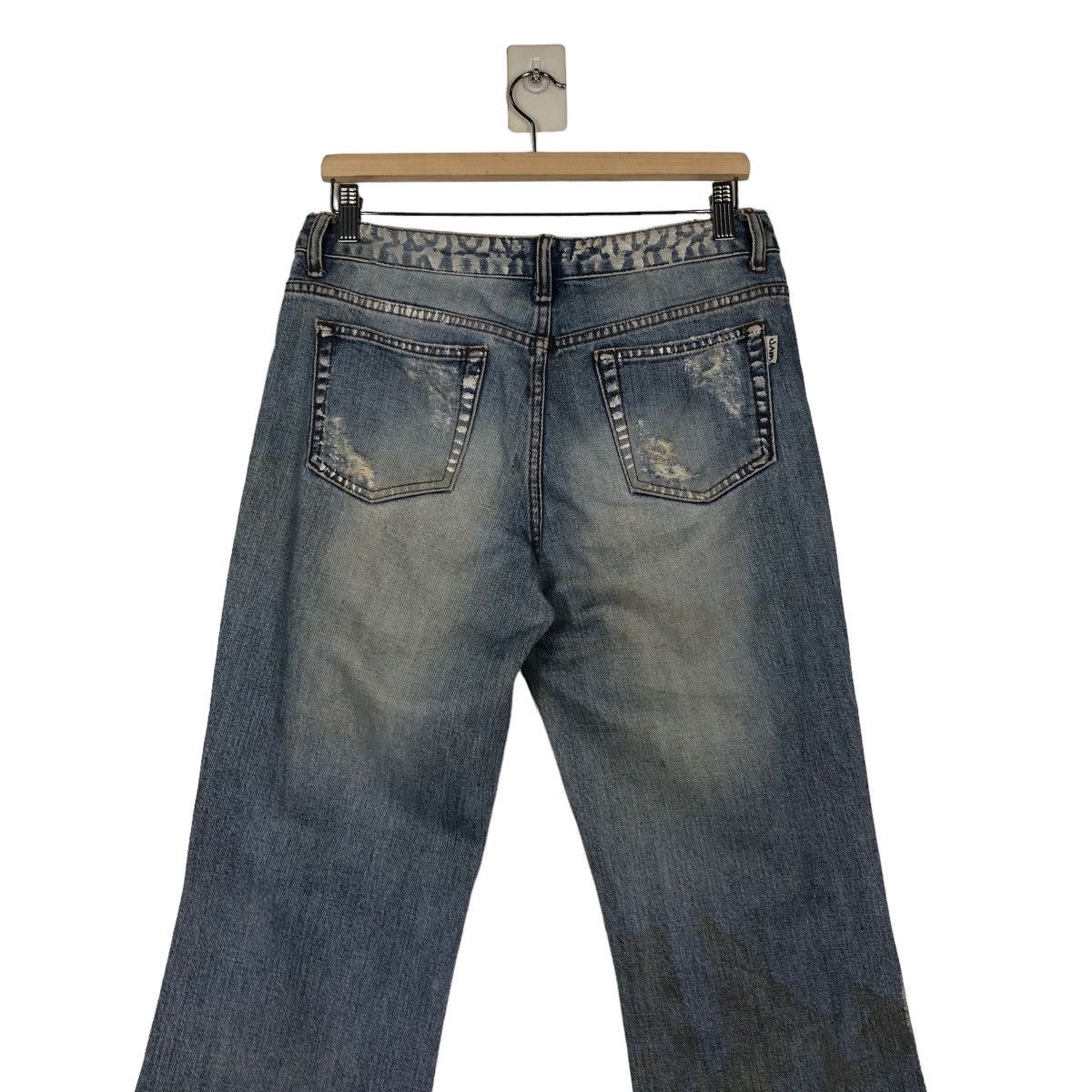 Japanese Brand VINTAGE DENIM JEANS DISTRESSED DESIGN JAMBANGEE ISSEYMIYAKE Size US 30 / EU 46 - 10 Thumbnail