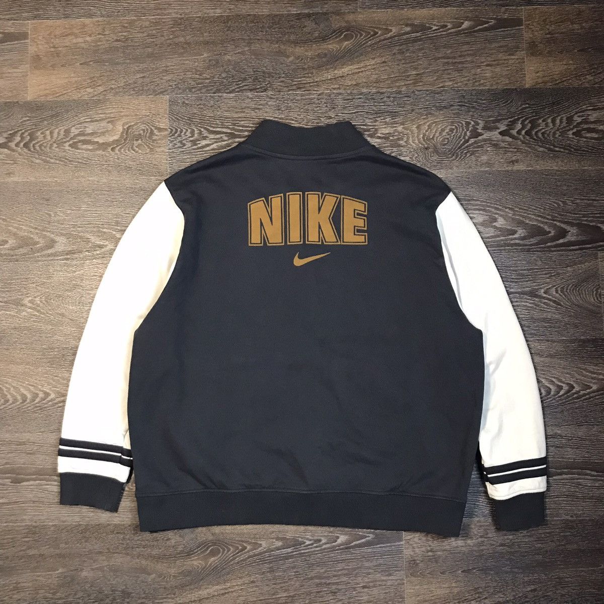 Nike × Vintage NIKE Big boy DRILL BIG LOGO RARE Y2K VINTAGE BOMBER JACKET Size US XXL / EU 58 / 5 - 1 Thumbnail