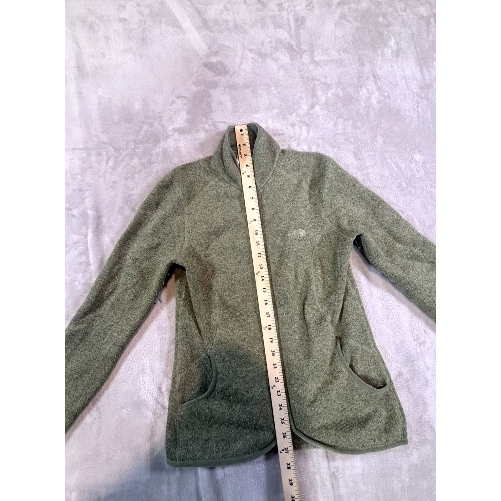 The North Face The North Face Green Women's Long Sleeve Fleece Jacket W/ Thumbholes, Size M Size M / US 6-8 / IT 42-44 - 5 Thumbnail