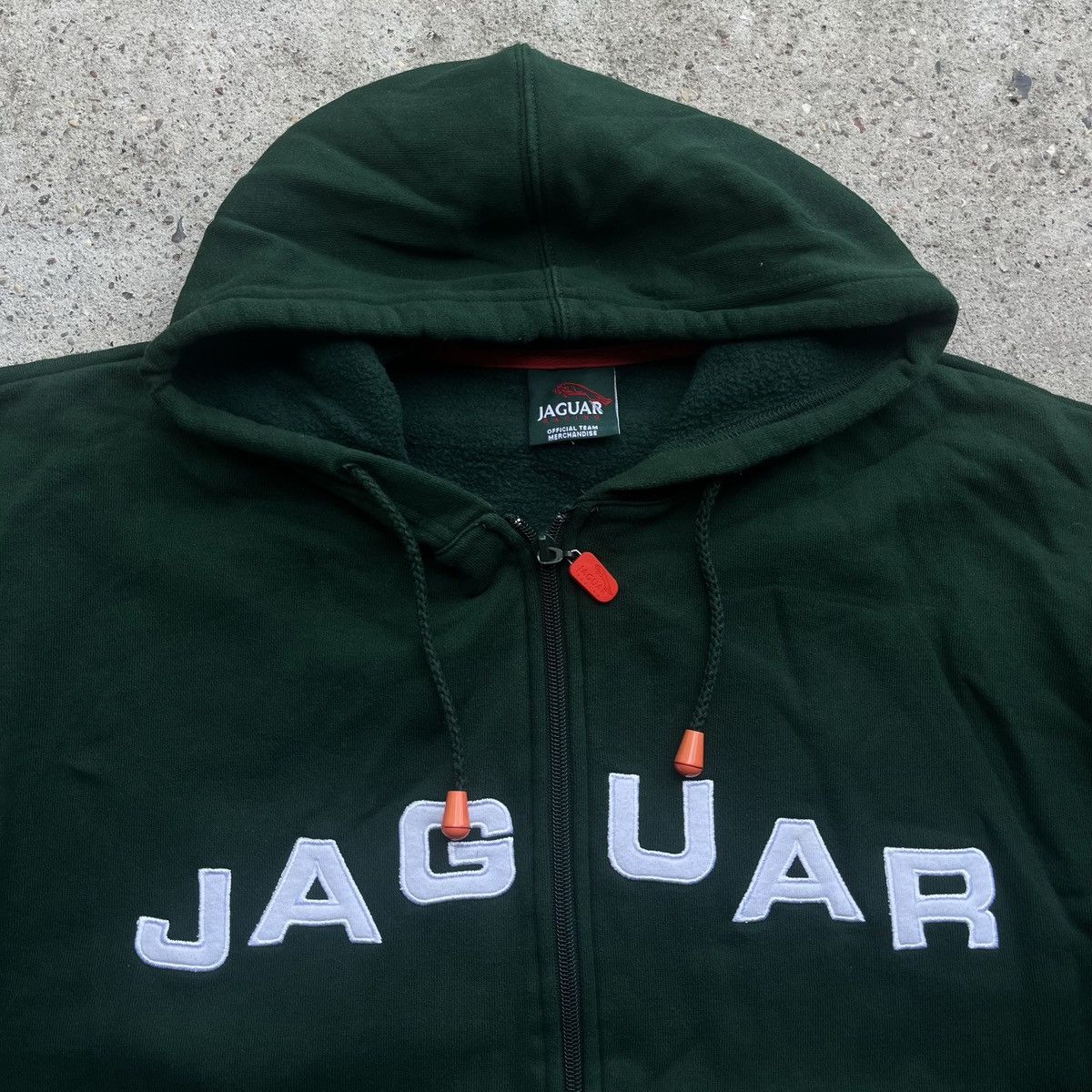 Formula 1 × Vintage Vintage Jaguar Racing Formual 1 Sweatshirt zip bottle green Size US M / EU 48-50 / 2 - 2 Thumbnail