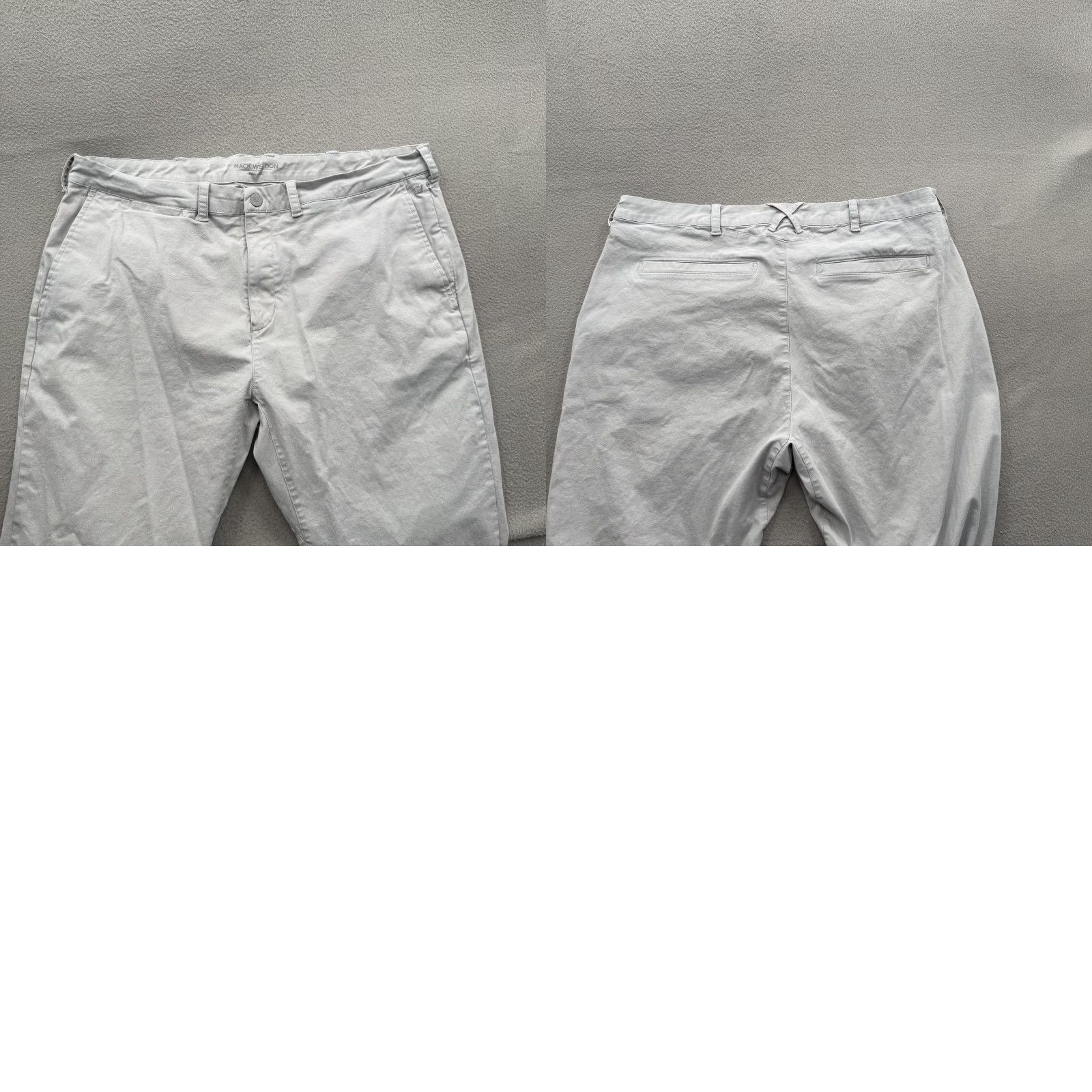 Vintage Mack Weldon Chino Pants Mens 36x32 Light Gray Stretch Lyocell Blend Casual Size US 36 / EU 52 - 8 Thumbnail