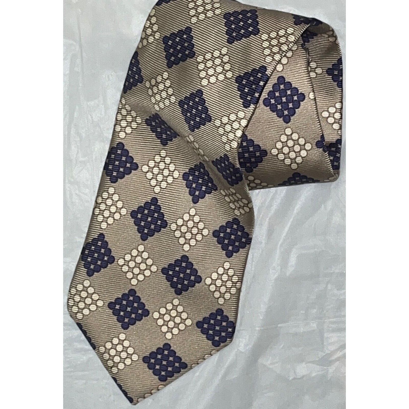 Other Philippe Vendome Paris Silk Tie ~ Gray & Blue ~ Necktie Size ONE SIZE - 1 Thumbnail