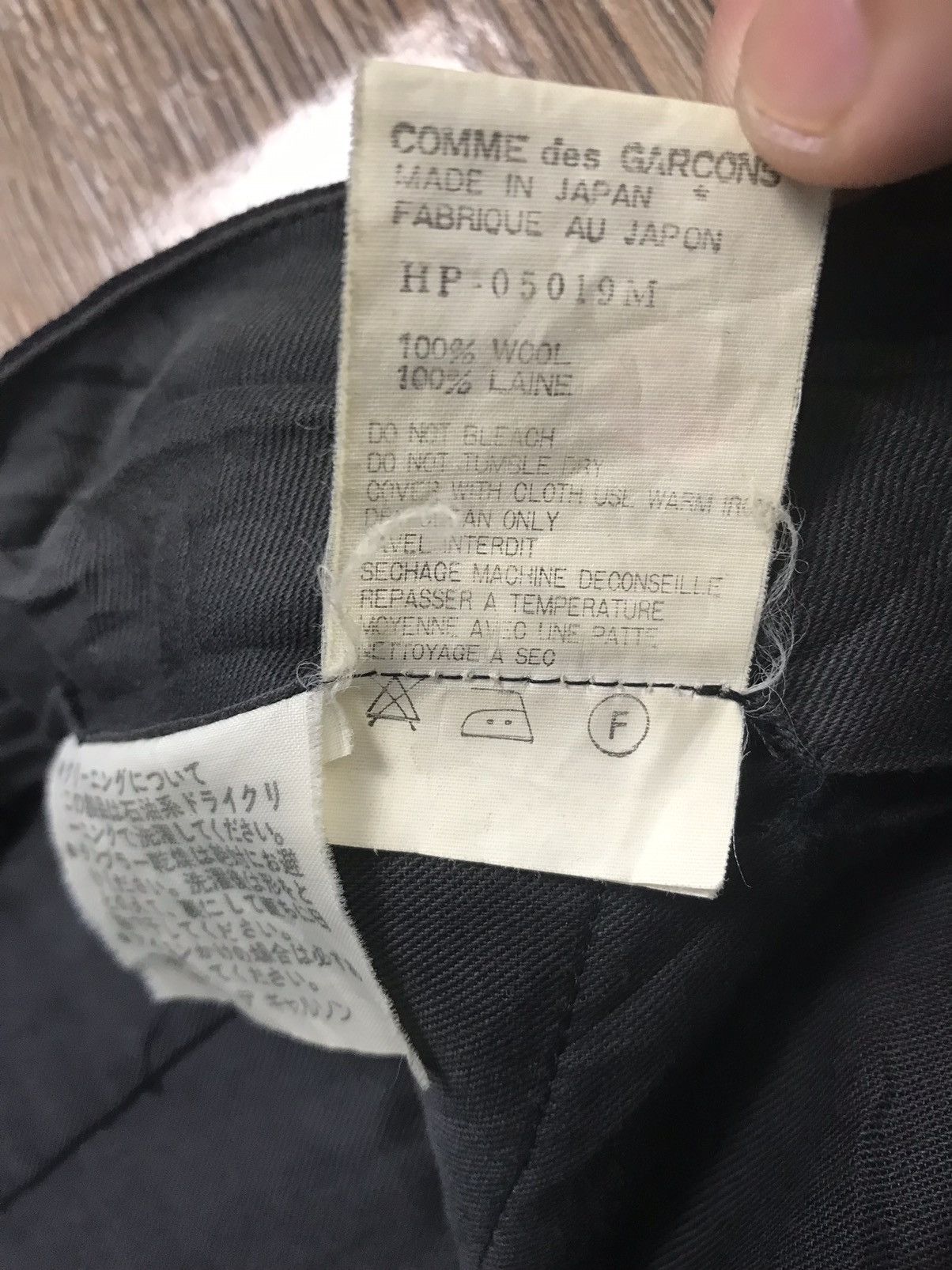 Comme des Garcons × Comme des Garcons Homme AD1990 Comme Des Garcon Wool Pant Size US 30 / EU 46 - 10 Thumbnail