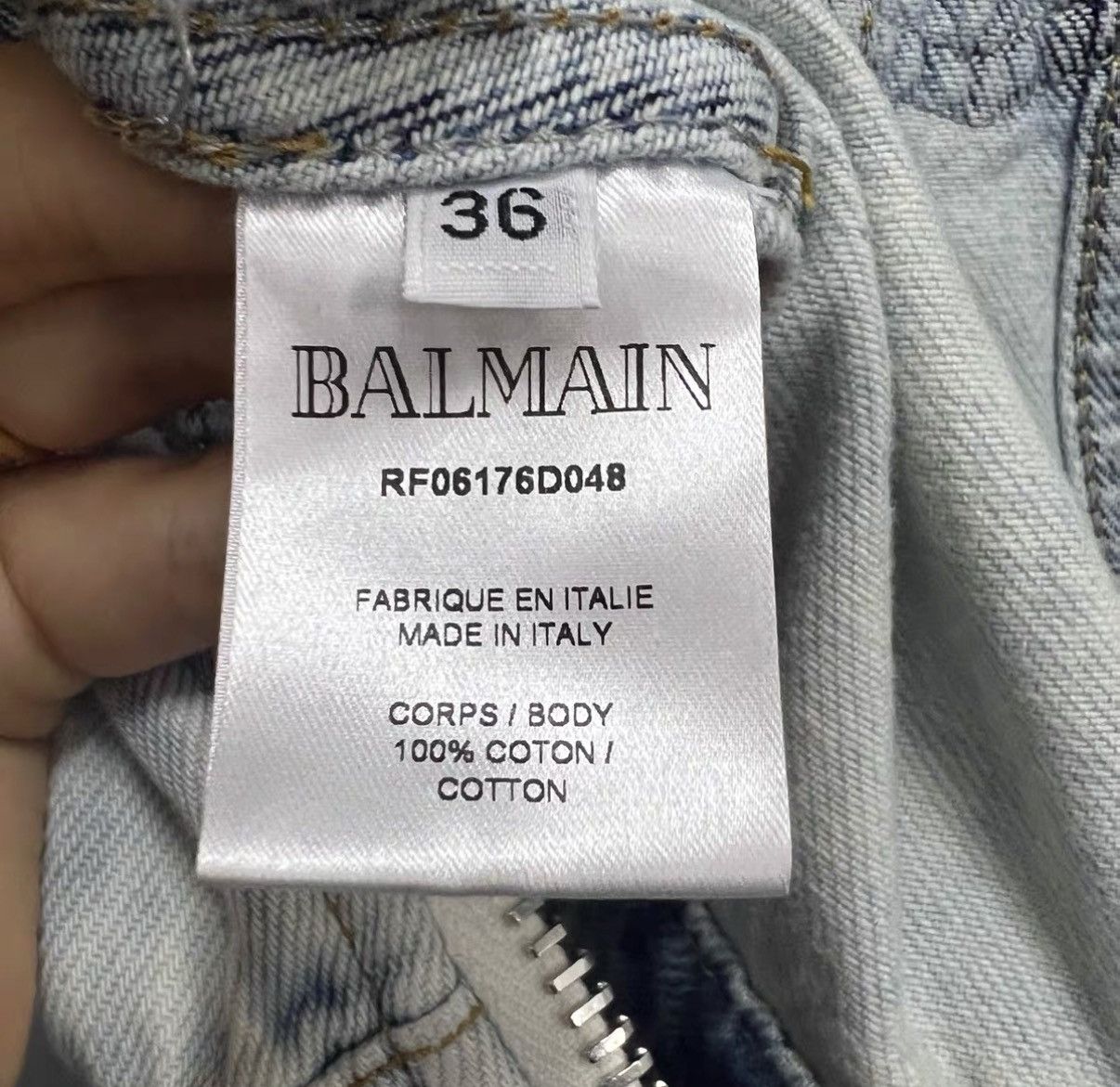 Balmain Balmain Washed-effect Stand Collar Sleeveless Dress J41 Size XS / US 0-2 / IT 36-38 - 3 Thumbnail