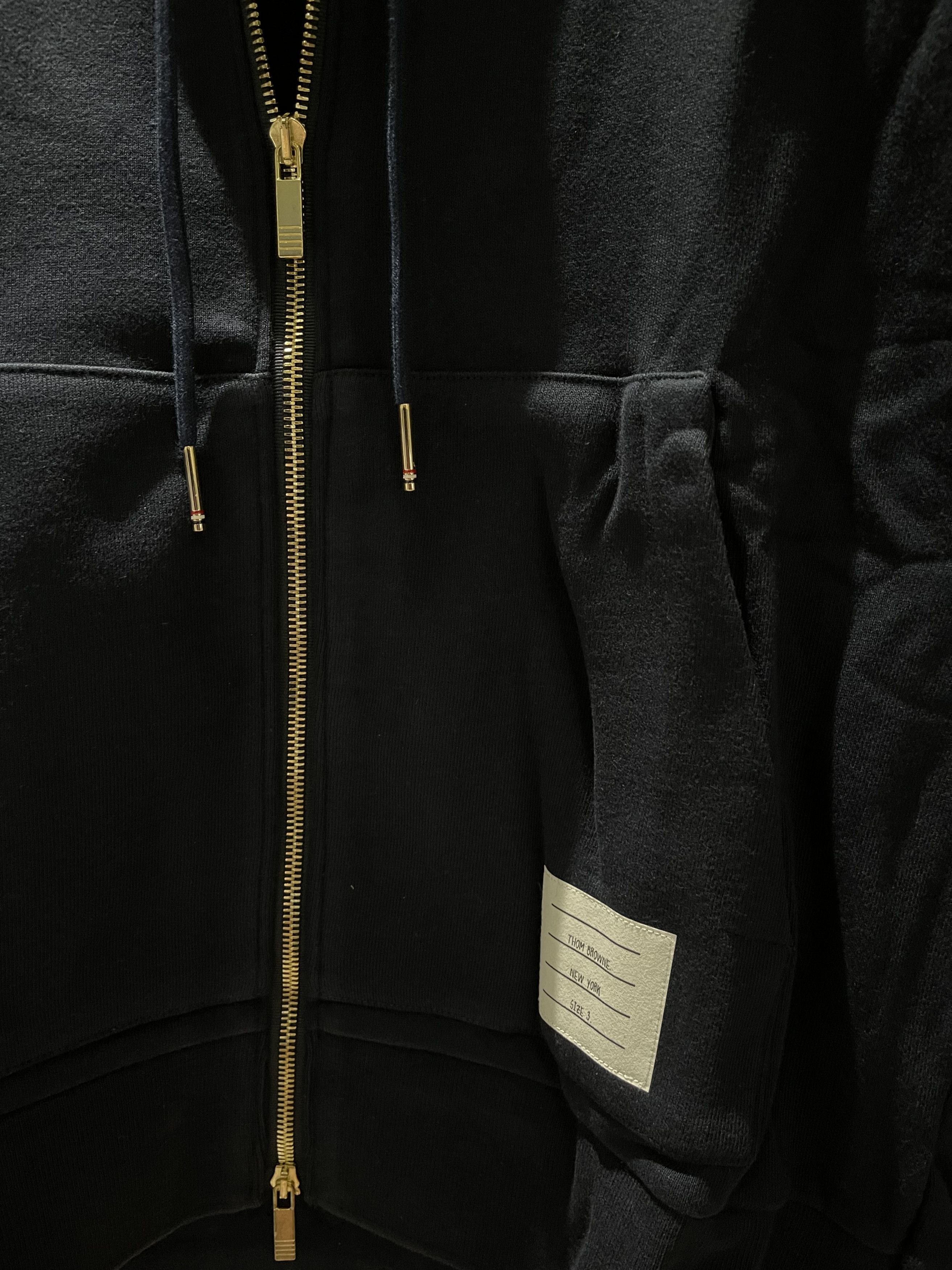 Thom Browne Thom Browne Zip Hoodie Navy Size US L / EU 52-54 / 3 - 4 Thumbnail