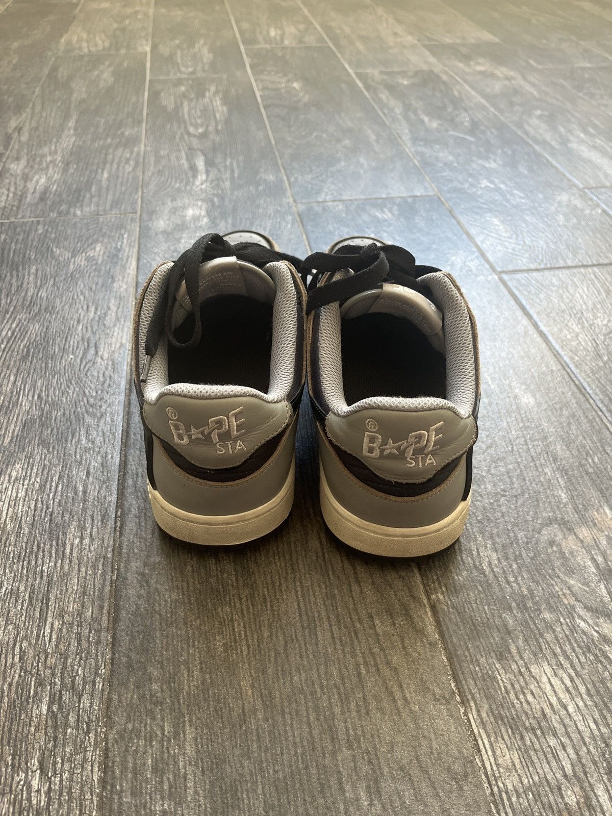 Bape Bape Sk8 Sta Grey and Black Size US 8.5 / EU 41-42 - 2 Thumbnail