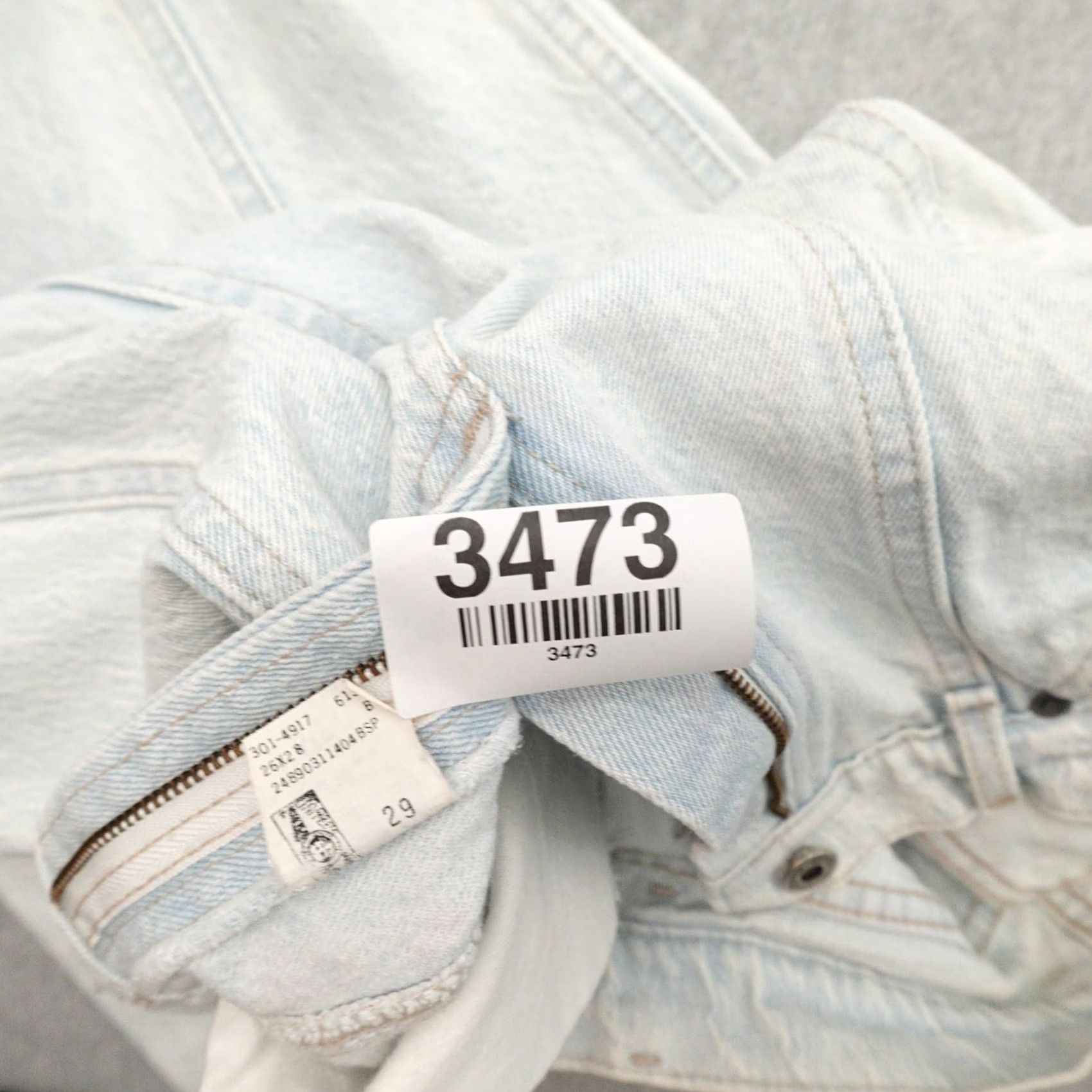 Lee Vtg Lee Jeans Pants Denim Acid Wash Tapered Womens Juniors 7 (7X28) *SEE PICS Size 28" / US 6 / IT 42 - 6 Thumbnail