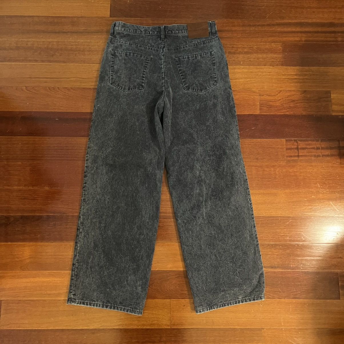 Other Karmuel Young Navy Washed Molded Wide Leg Pants Size US 33 - 5 Thumbnail