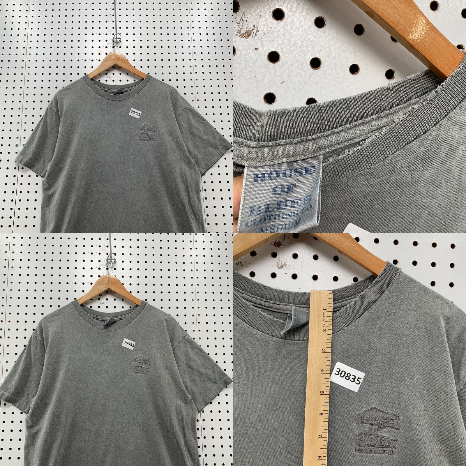 Vintage Vintage 90s House Of Blues Shirt Medium Gray SIngle Stitch French Quarter 22X29 Size US M / EU 48-50 / 2 - 8 Thumbnail