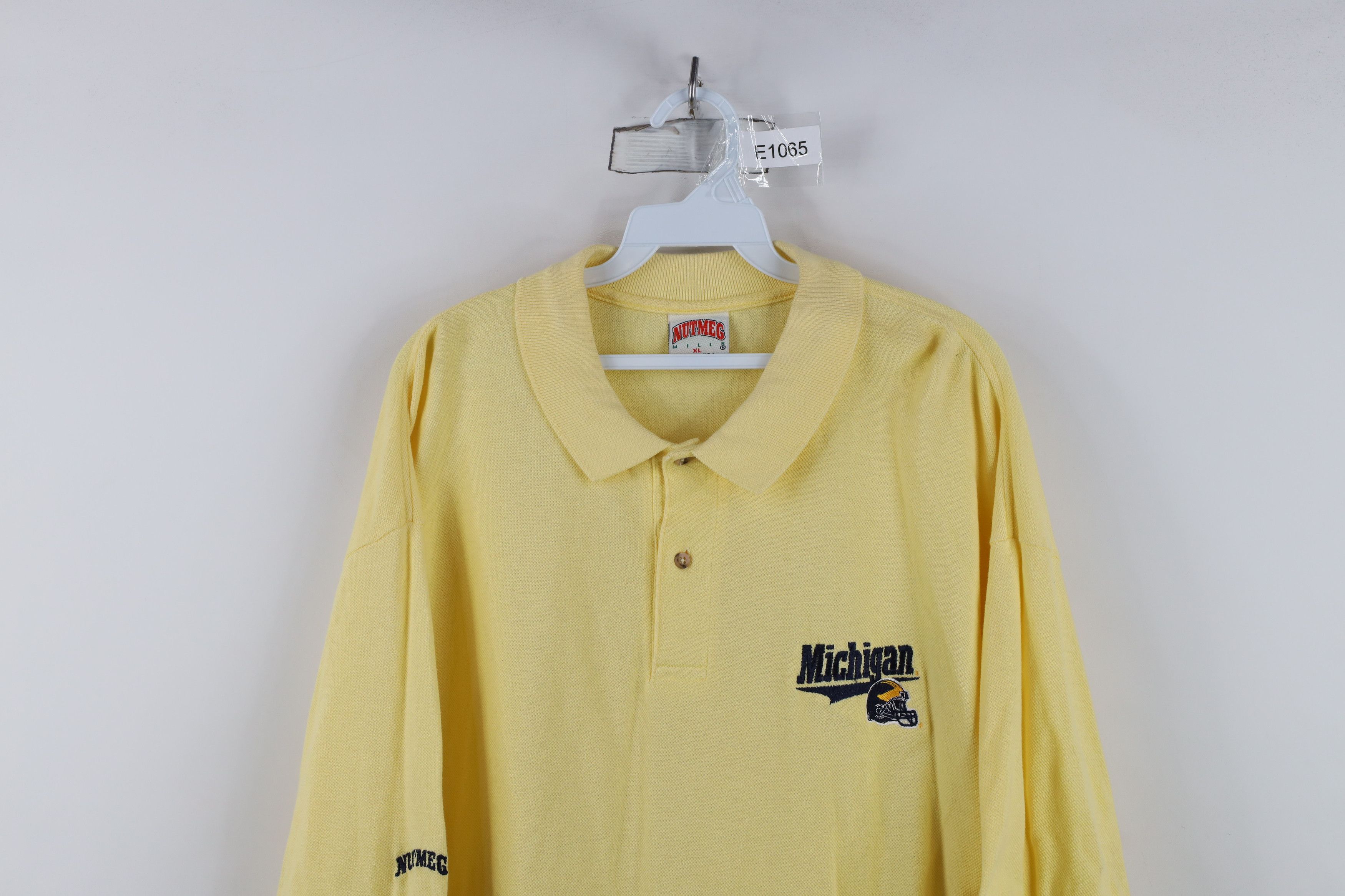 Vintage Vintage 90s University of Michigan Football Polo Shirt USA Size US XL / EU 56 / 4 - 2 Thumbnail