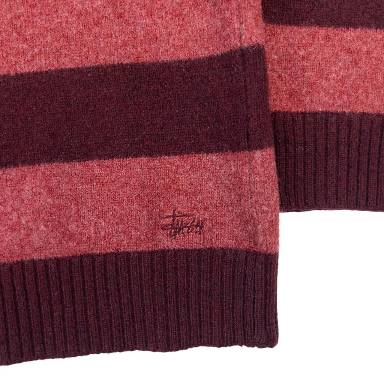 Stussy Vintage Stussy Stripped Knit Jumper Size L Size US L / EU 52-54 / 3 - 3 Thumbnail