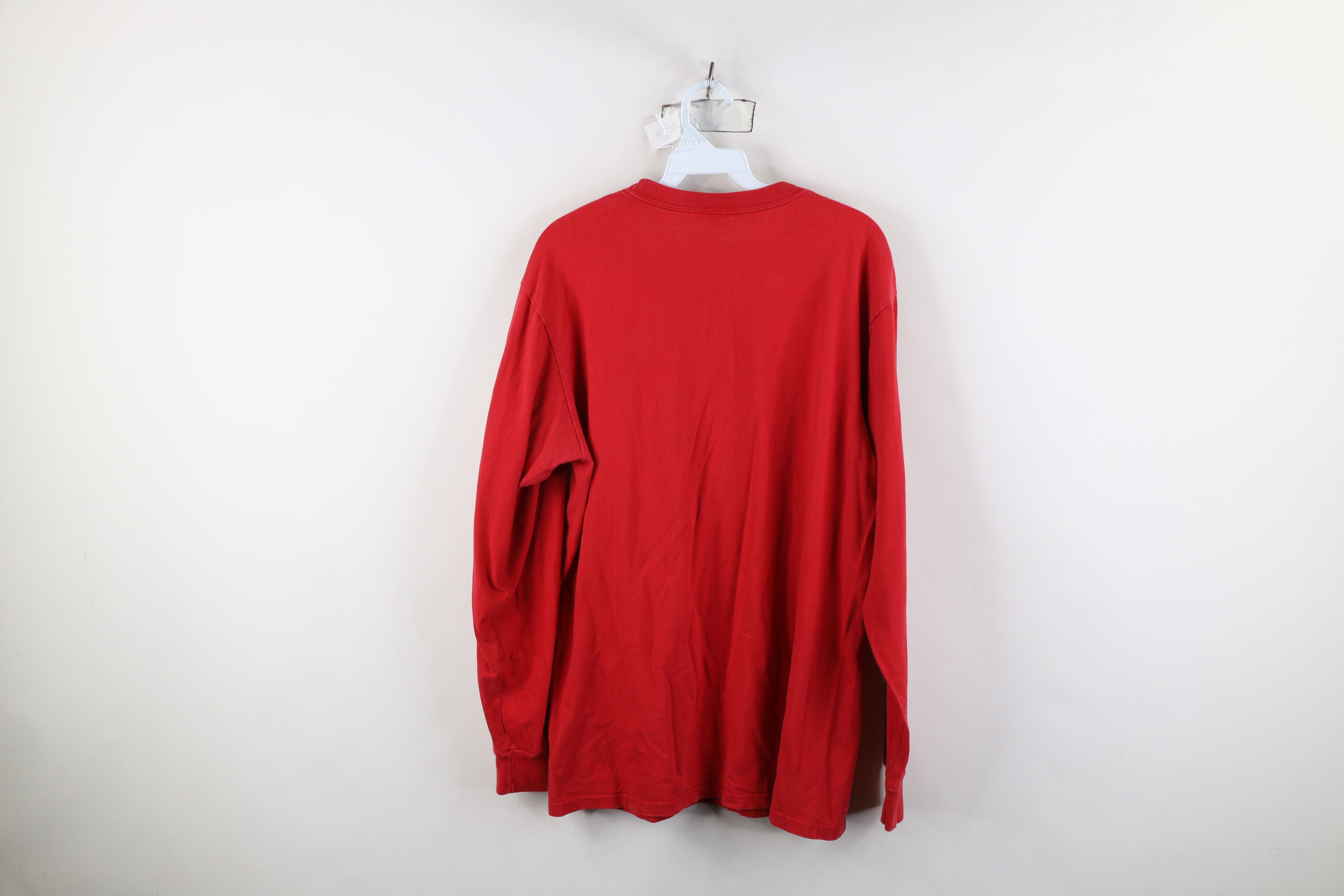 Vintage Vintage 90s Ohio State University Long Sleeve T-Shirt Red Size US L / EU 52-54 / 3 - 10 Thumbnail