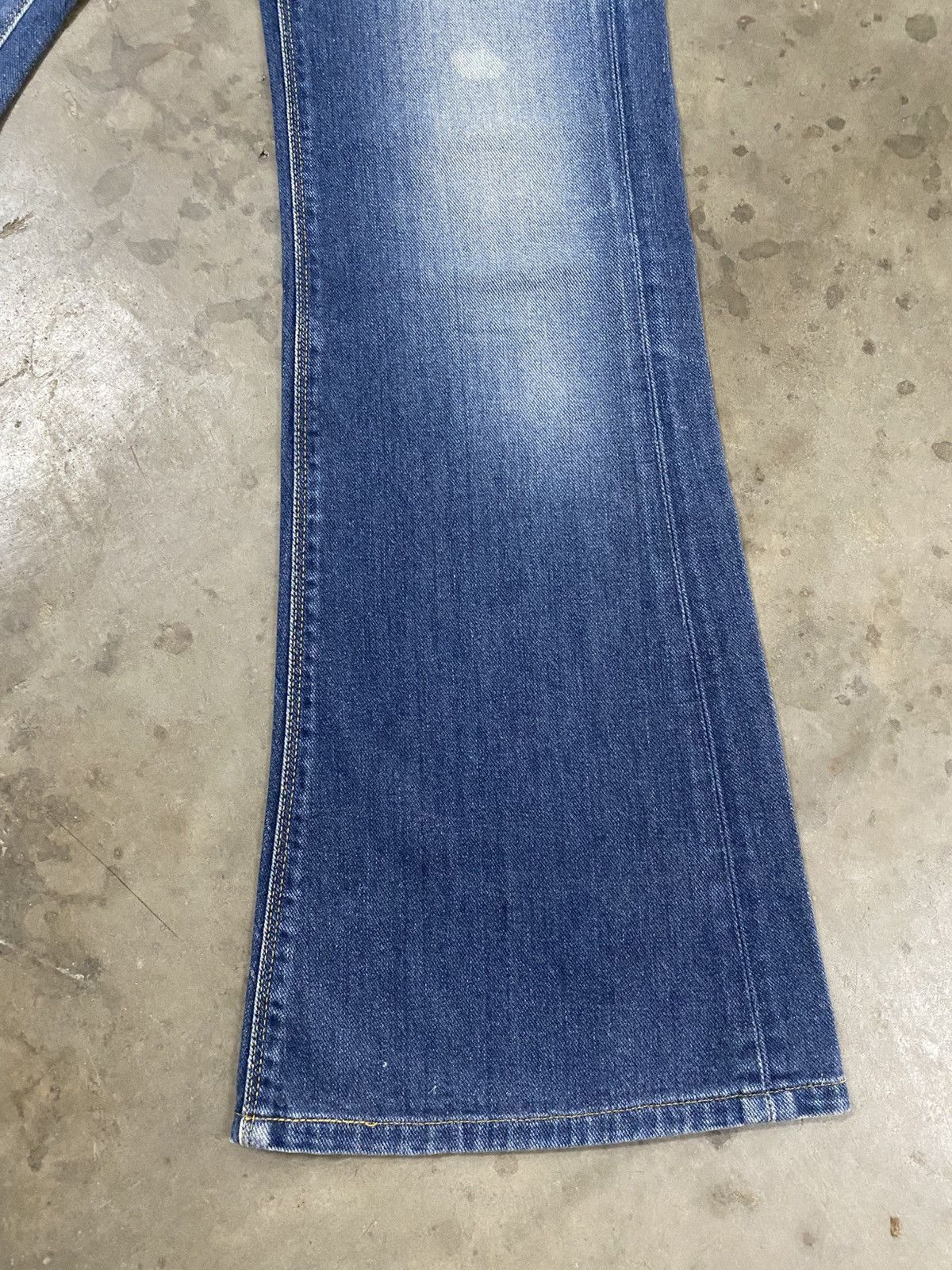 If Six Was Nine × Le Grande Bleu (L.G.B.) × Lee Super Flare Jeans Vintage Lee Washed Blue @268 Size US 28 / EU 44 - 11 Thumbnail
