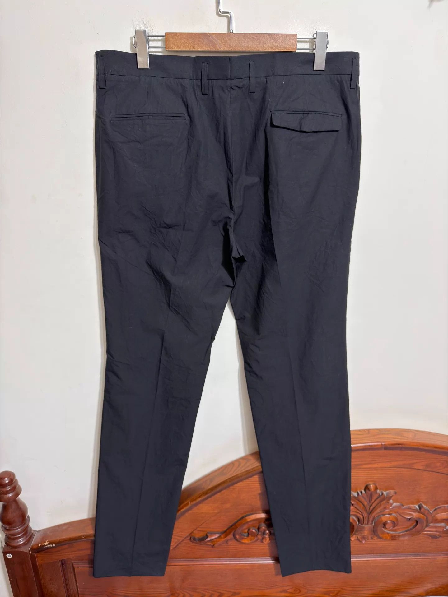 Jil Sander Jil Sander Pleated Trousers Black 52/54 Size US 38 / EU 54 - 2 Thumbnail