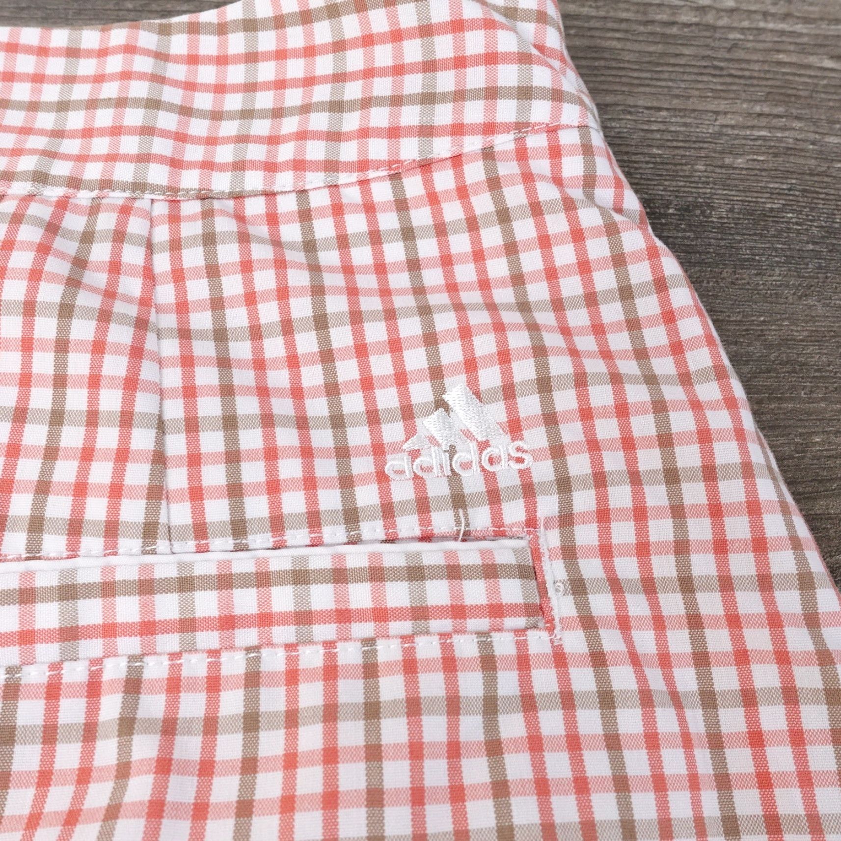 Adidas ADIDAS RED CHECK POLYESTER BLEND SKIRT SKORT WOMENS SIZE 4 Size 27" / US 4 / IT 40 - 6 Thumbnail