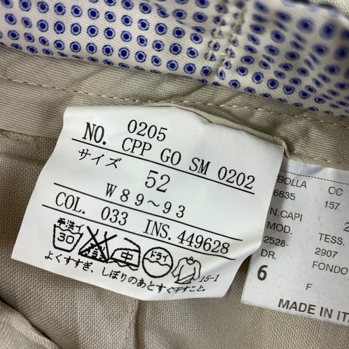 Japanese Brand GERMANO italian designer cotton pants Size US 38 / EU 54 - 20 Thumbnail