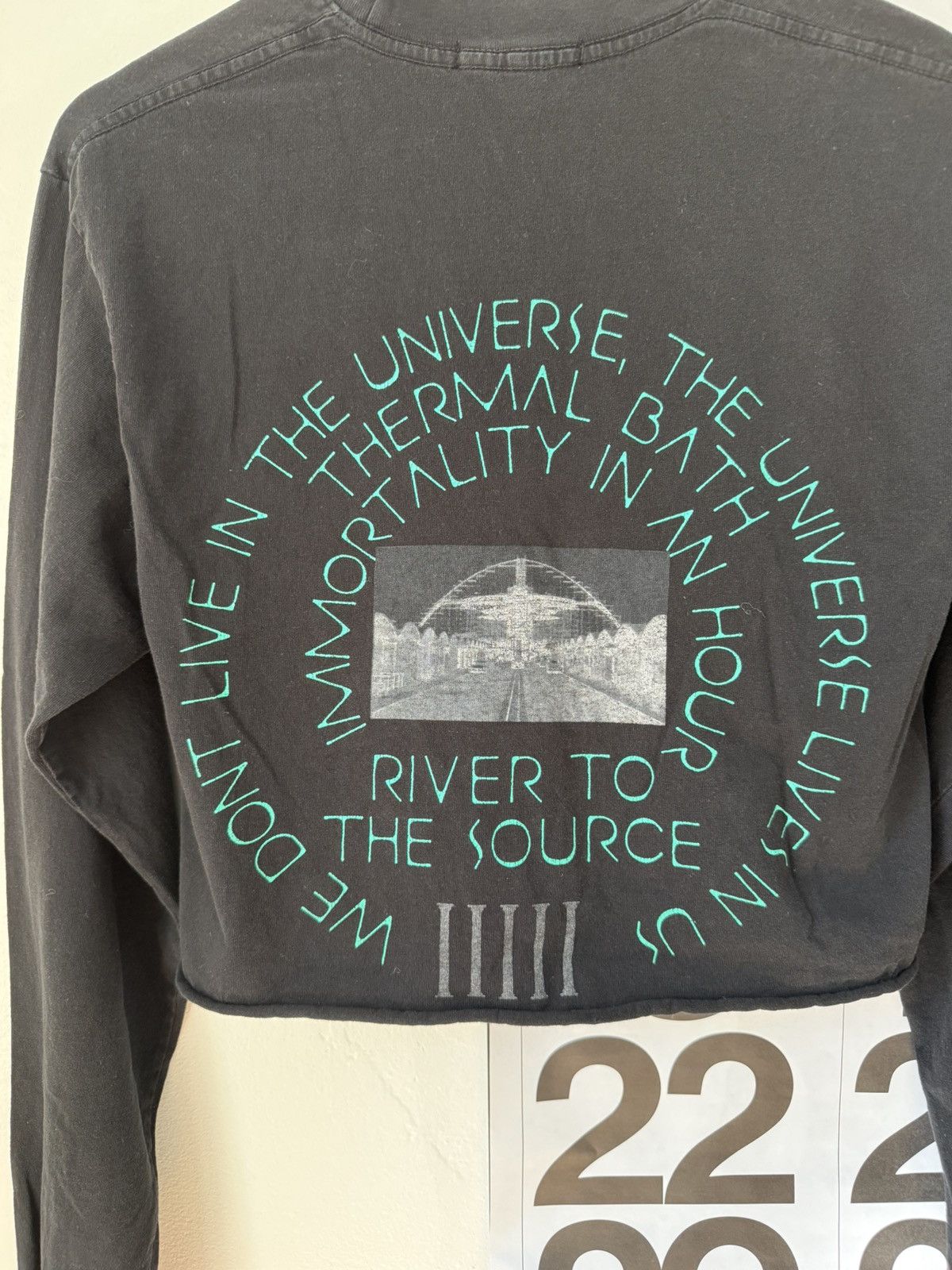 Total Luxury Spa ‘A River To The Source’ Long Sleeve Tee - Cropped Hem Size S / US 4 / IT 40 - 5 Thumbnail
