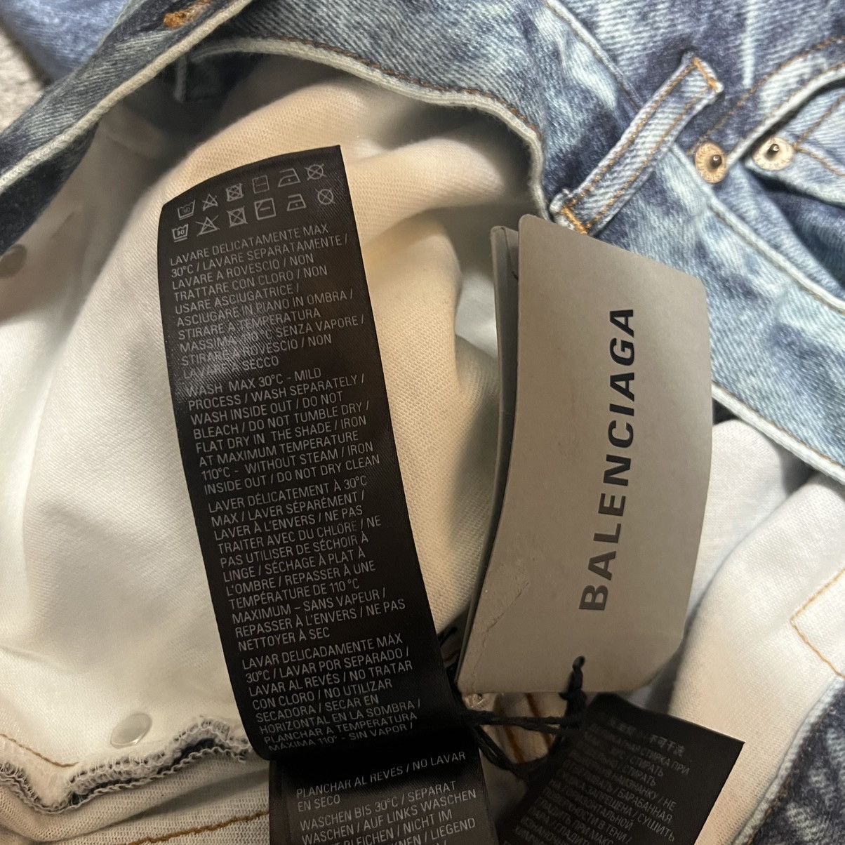 Balenciaga BALENCIAGA 2022AW Trompe-l’œil Heavy Cotton Jersey Denim Set Size US XS / EU 42 / 0 - 25 Thumbnail
