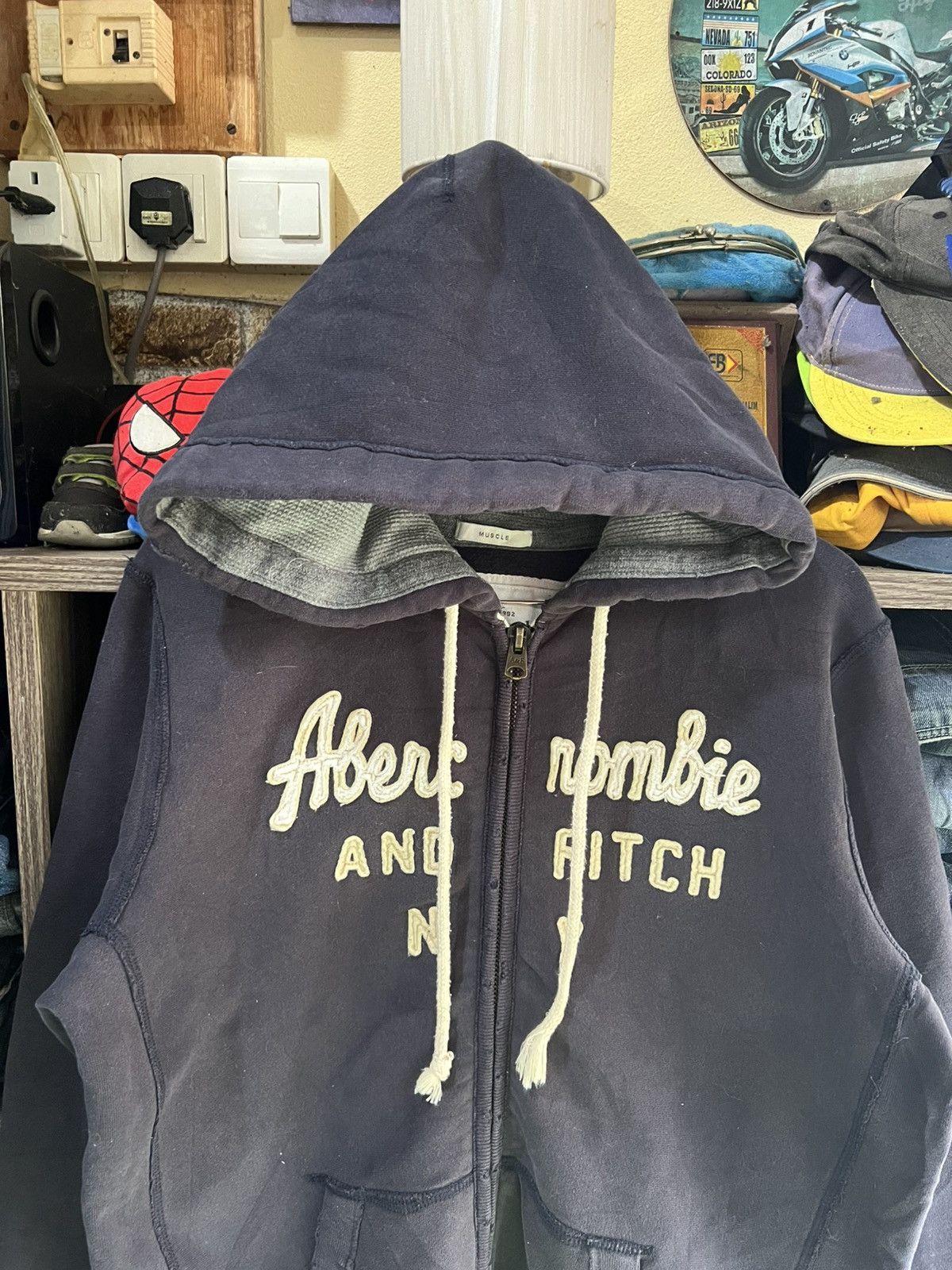 Abercrombie & Fitch 🔥Vintage Abercrombie & Fitch Zipper Hoodie Size US L / EU 52-54 / 3 - 3 Thumbnail