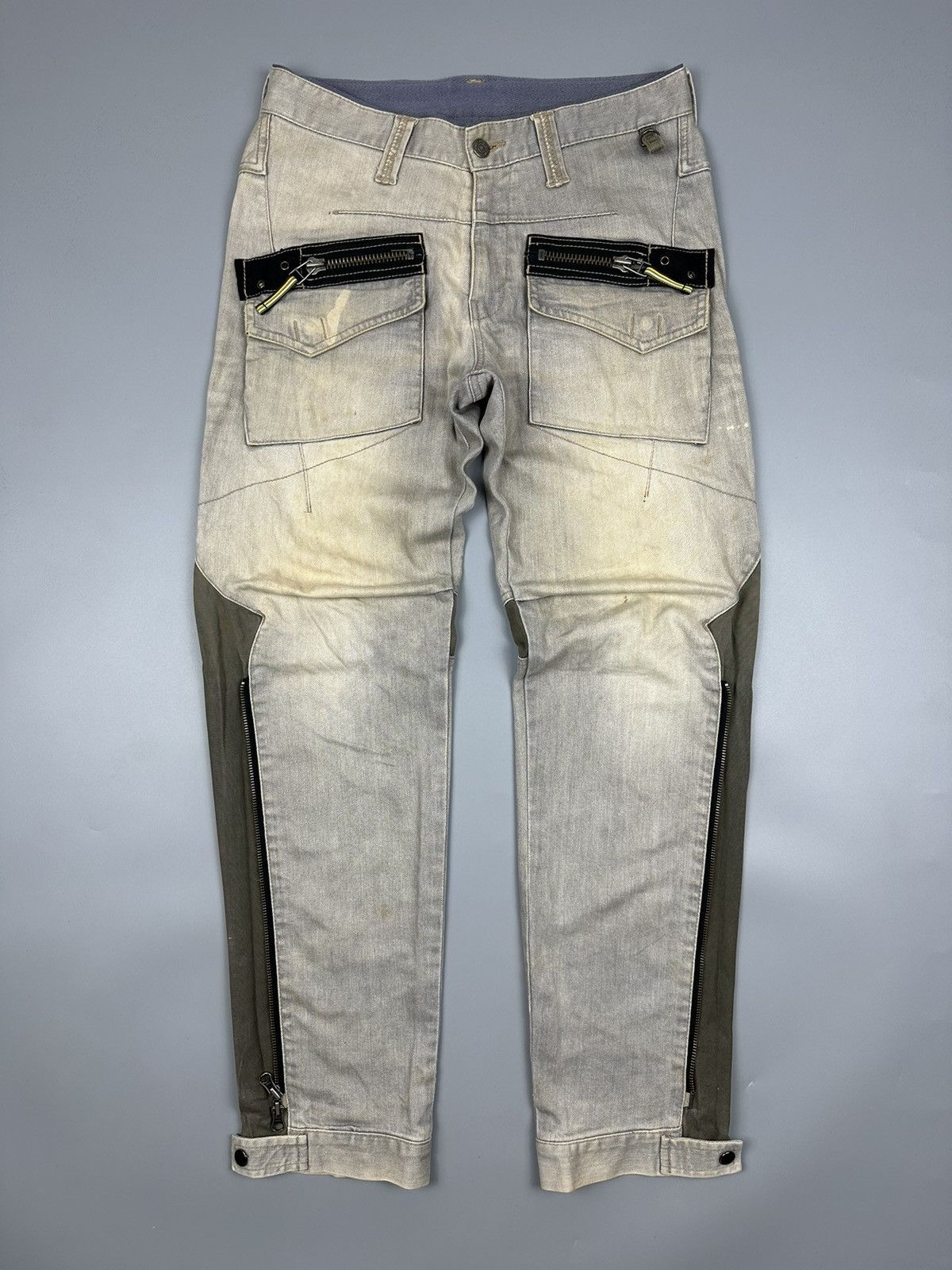 If Six Was Nine × Le Grande Bleu (L.G.B.) × PPFM 🔥Rare Sick🔥PPFM Multi Zipper Jeans Size US 32 / EU 48 - 1 Thumbnail