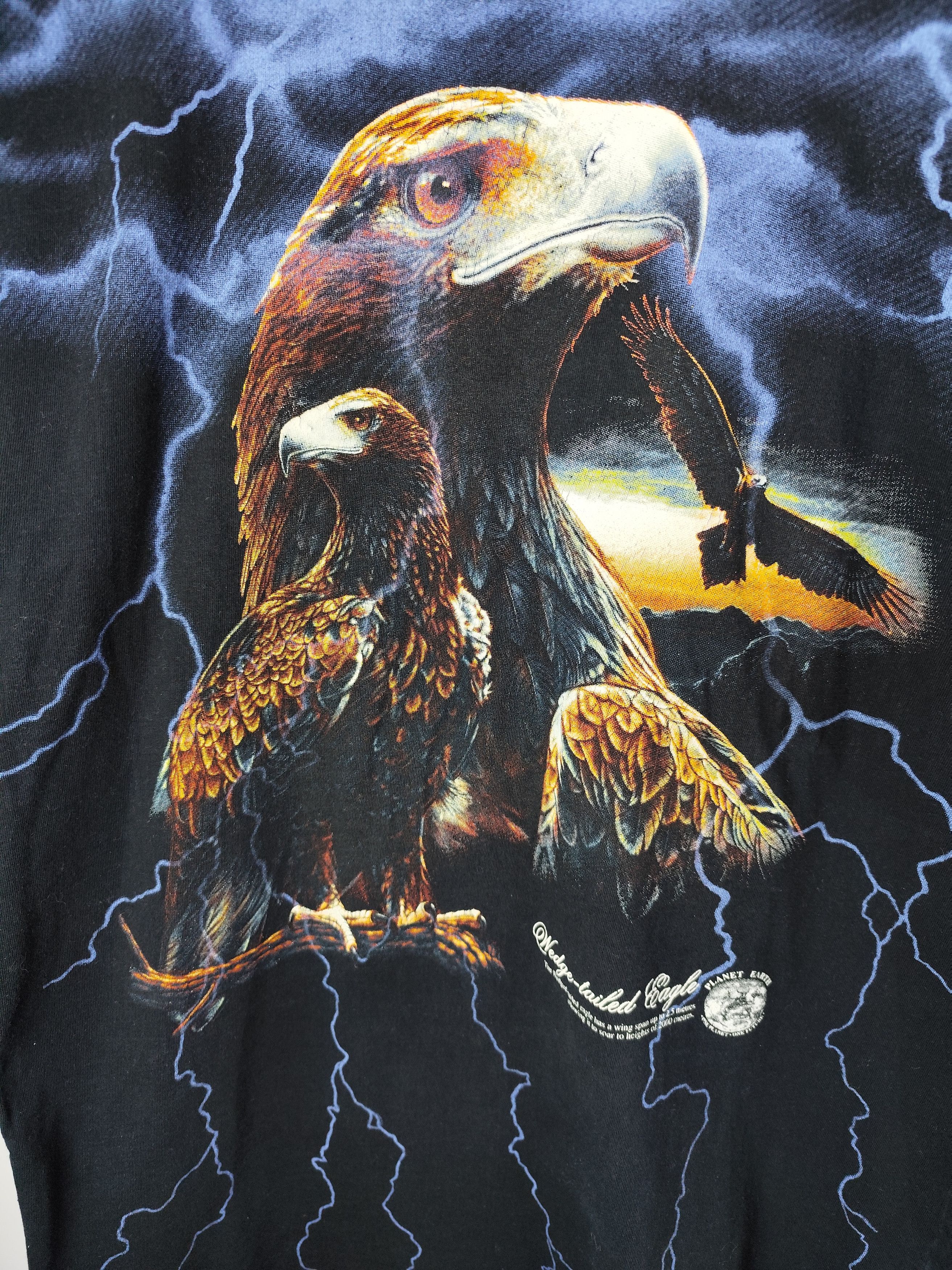 Other Vintage Planet Earth 90s Eagle AOP American Thunder Tee Size US XL / EU 56 / 4 - 5 Thumbnail