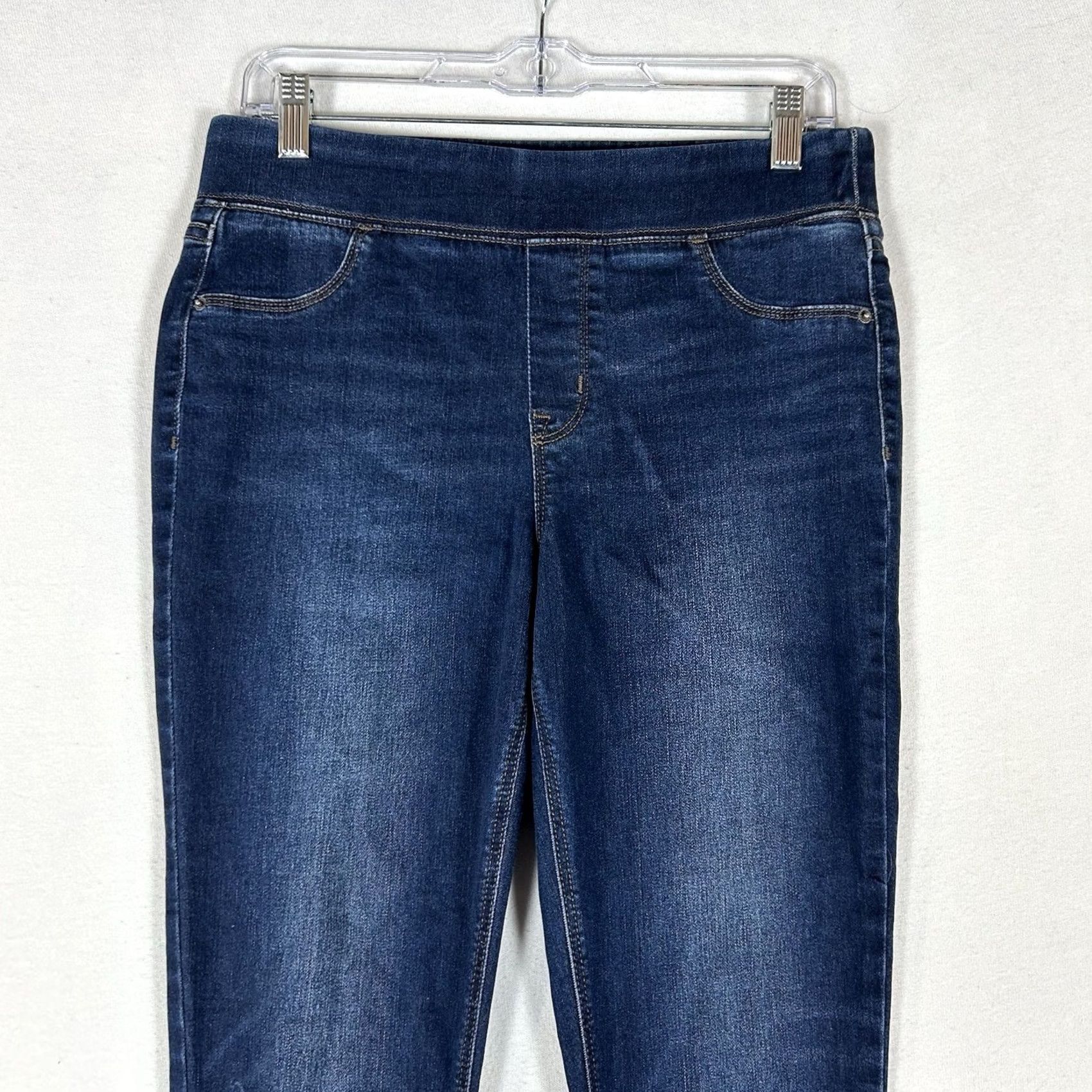 Old Navy Old Navy Rockstar Super Skinny Jeggings Womens 6 Blue Dark Wash Denim Pullover Jeans Skinny City 90s Womens Size M / US 6-8 / IT 42-44 - 2 Thumbnail
