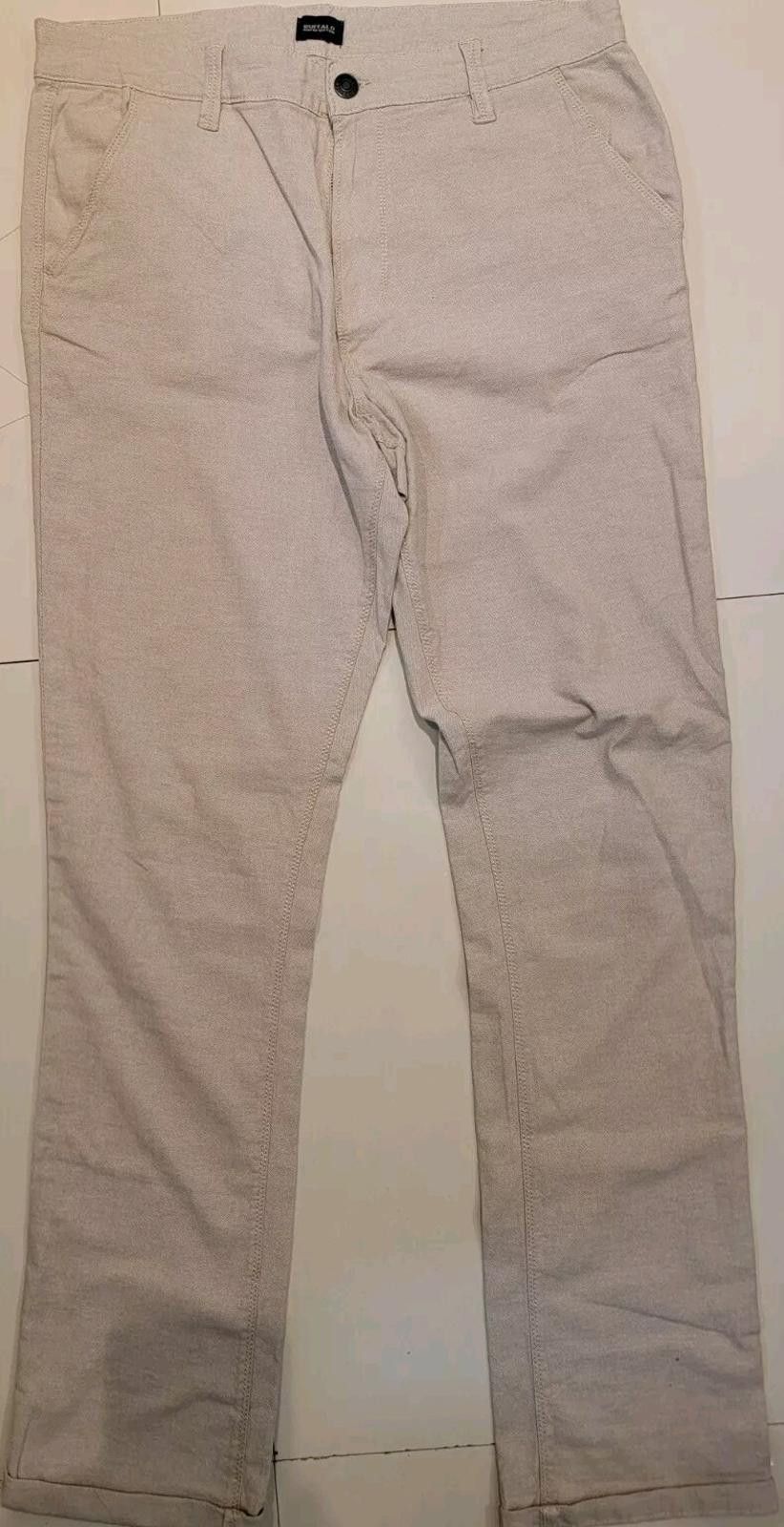 Other Buffalo David Bitton Pants Mens 34x34 Chino Stretch Beige Size US 34 / EU 50 - 1 Thumbnail