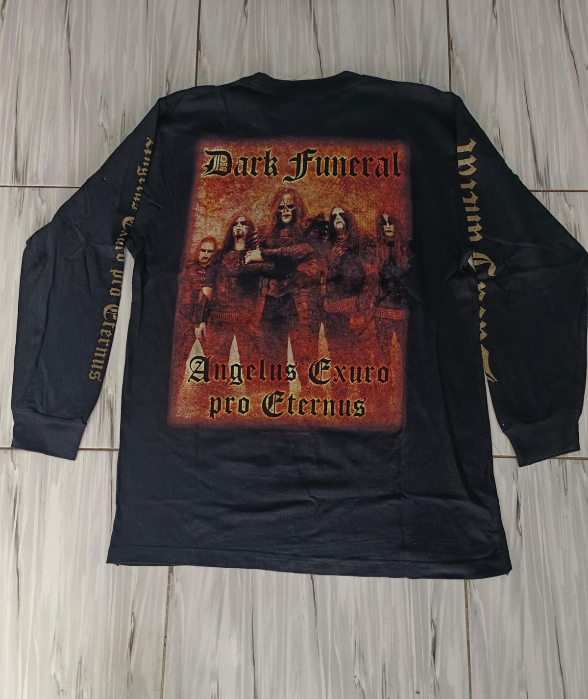 Band Tees Vintage Dark Funeral Angelus Exuro Pro Eternus black metal Size US L / EU 52-54 / 3 - 1 Thumbnail