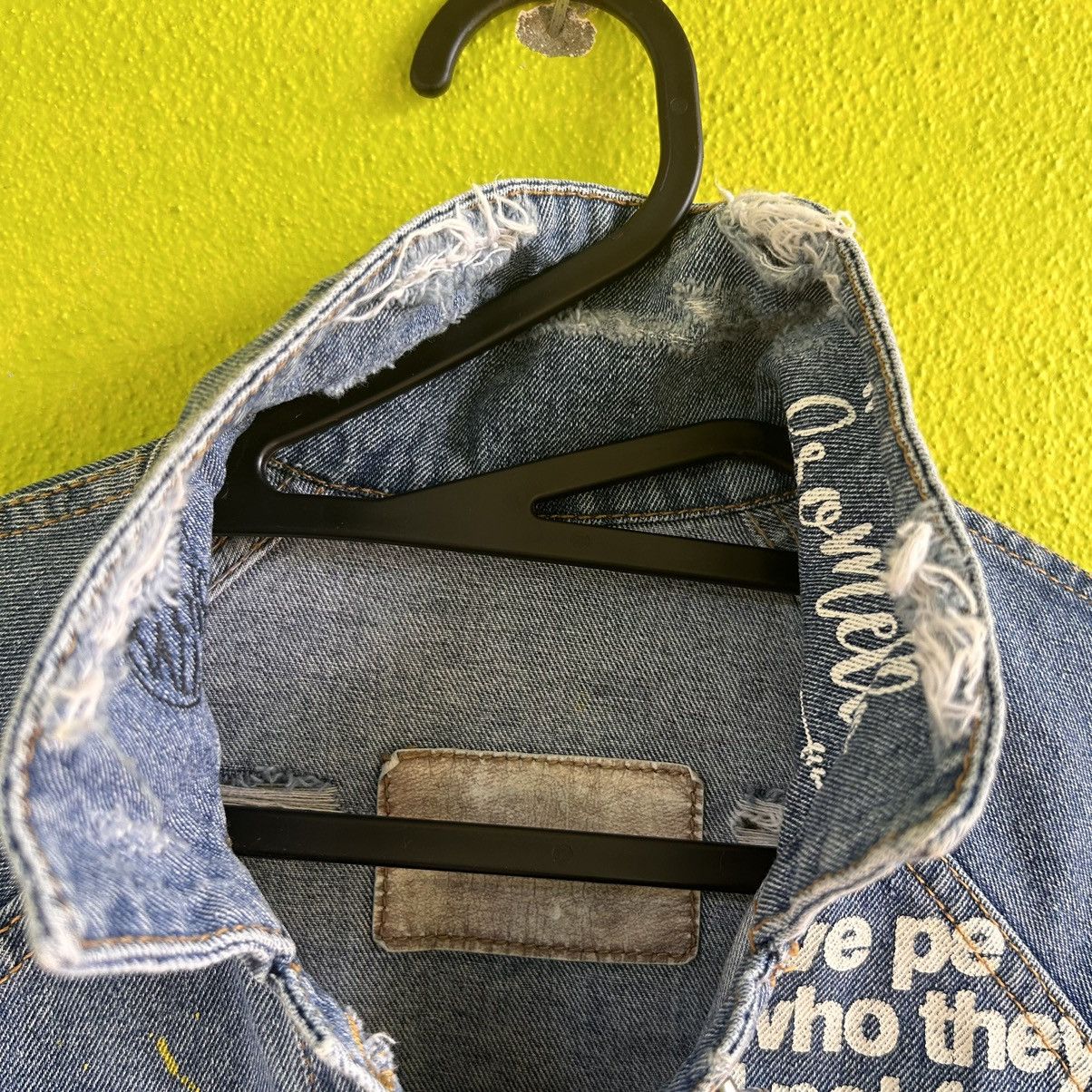 Vintage Vintage Japanese Brand Full Print Denim Jacket Size L / US 10 / IT 46 - 13 Thumbnail