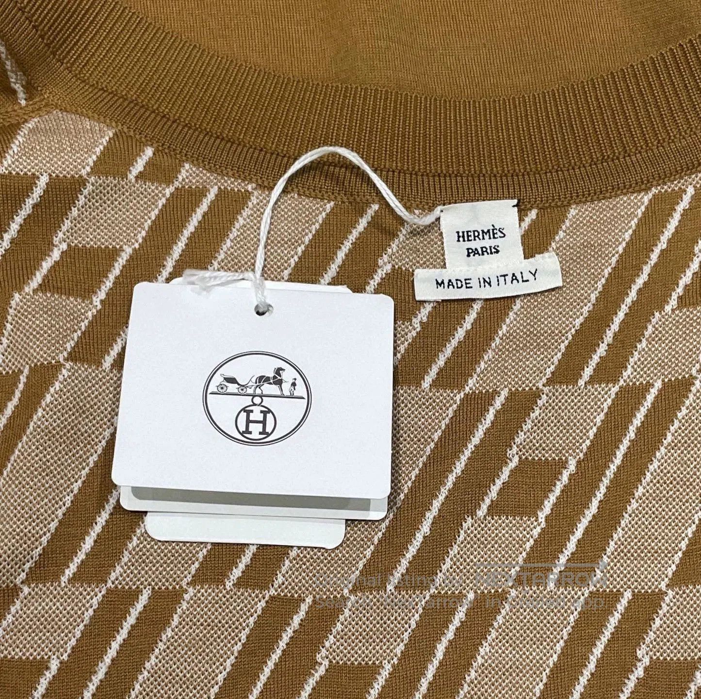 Hermes Hermes Caramel Zip-Up Cardigan. Size US S / EU 44-46 / 1 - 5 Thumbnail