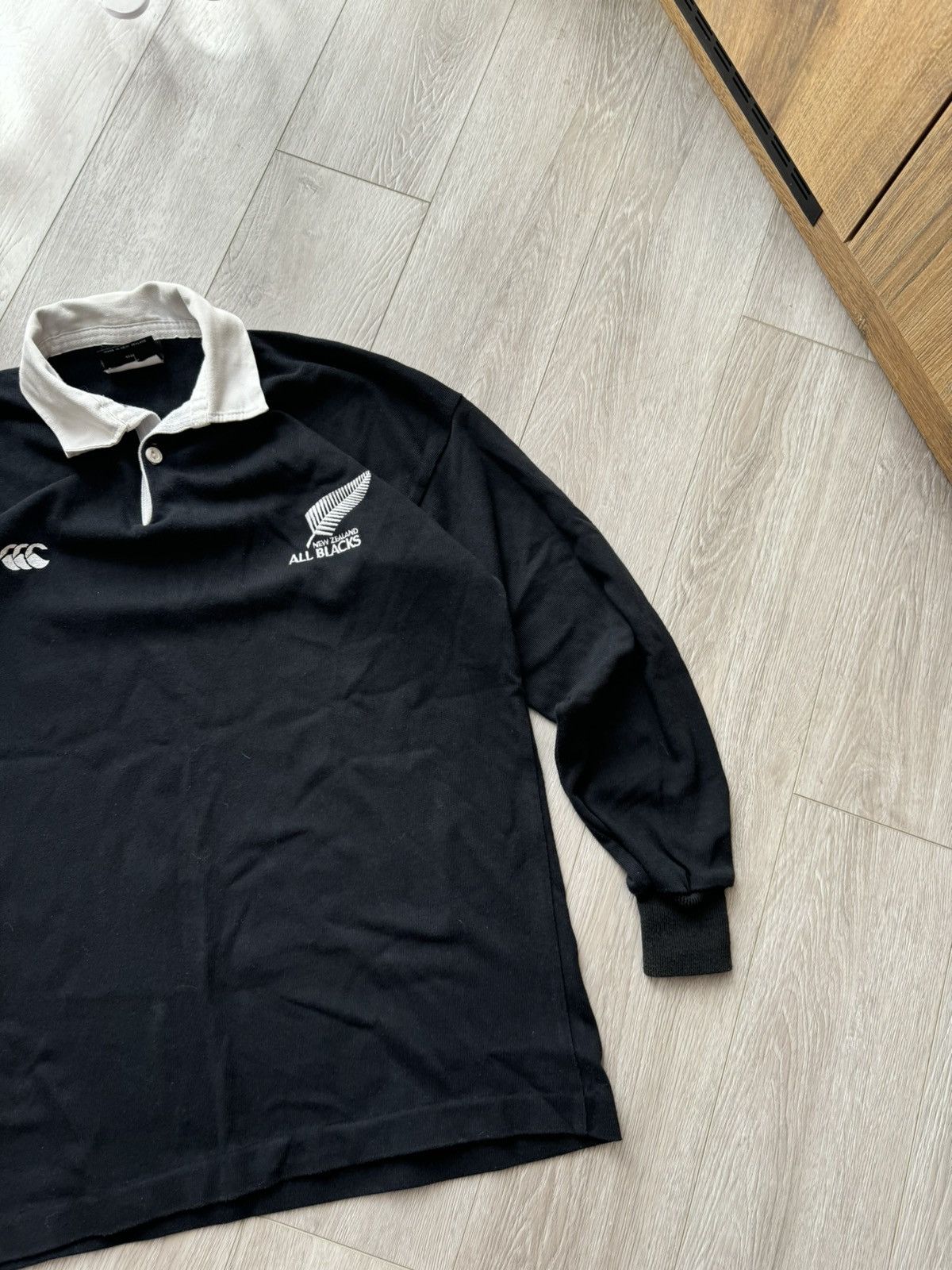 Canterbury of New Zealand × Vintage Vintage NEW ZEALAND ALL BLACK Steinlager Rugby Jersey Shirt Size US L / EU 52-54 / 3 - 3 Thumbnail