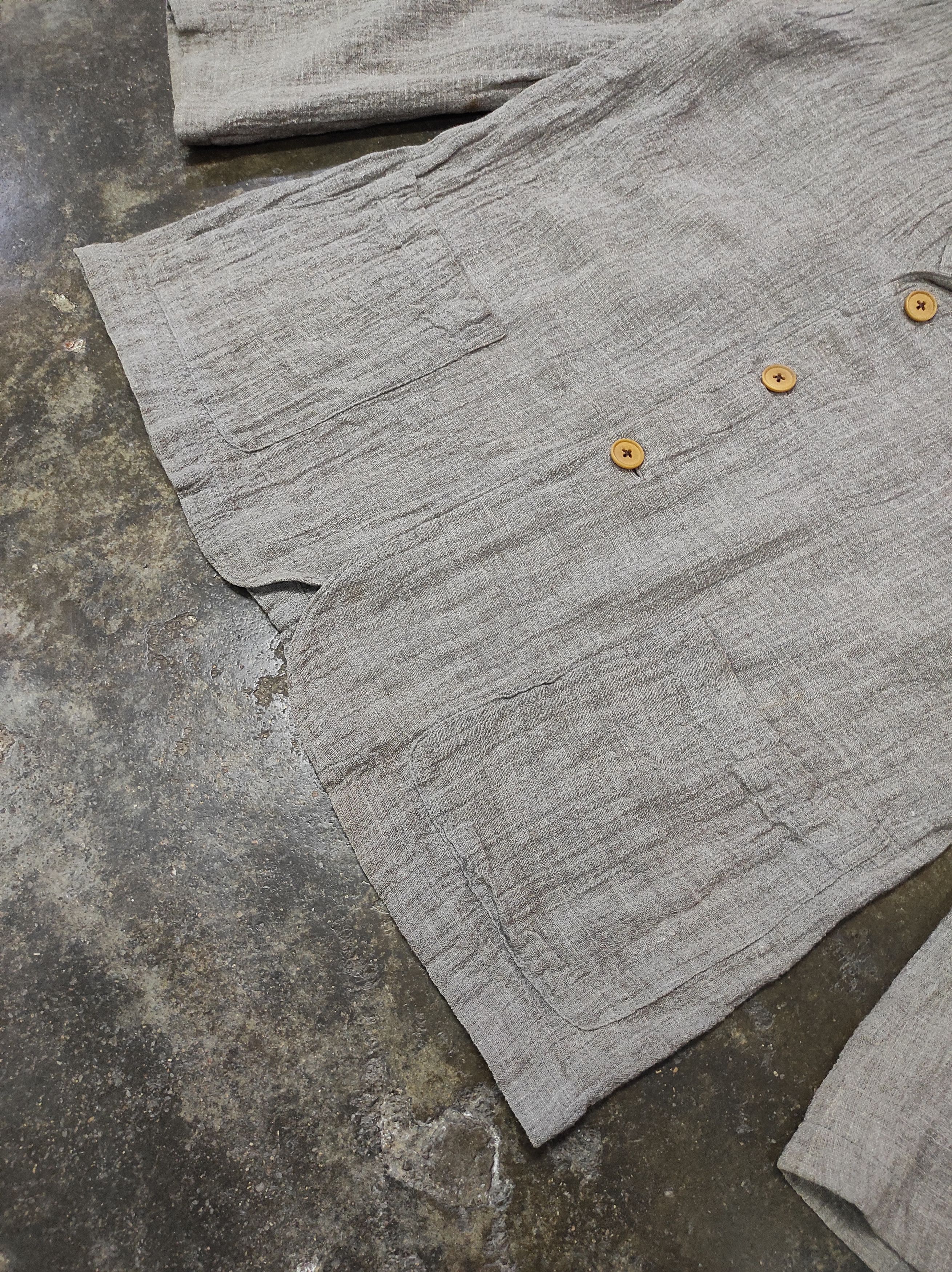 Vintage × Y's for Men × Yohji Yamamoto YS FOR MEN VTG 90'S RAYON BLAZER JACKET Size 48L - 5 Thumbnail