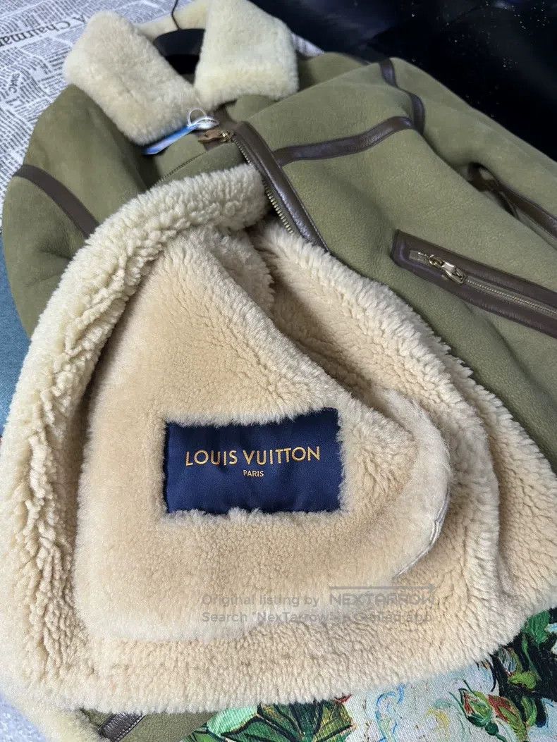 Louis Vuitton Louis Vuitton Army green lambswool jacket Size US M / EU 48-50 / 2 - 3 Thumbnail