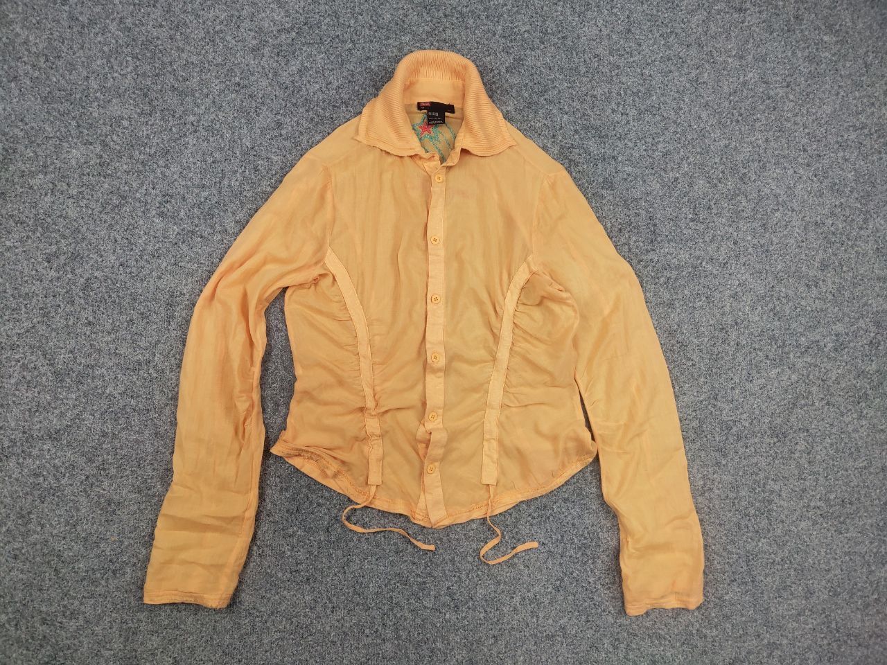 Diesel Vintage Diesel Y2K Blouse Shirt drawstrings embroidered logo Size L / US 10 / IT 46 - 9 Thumbnail