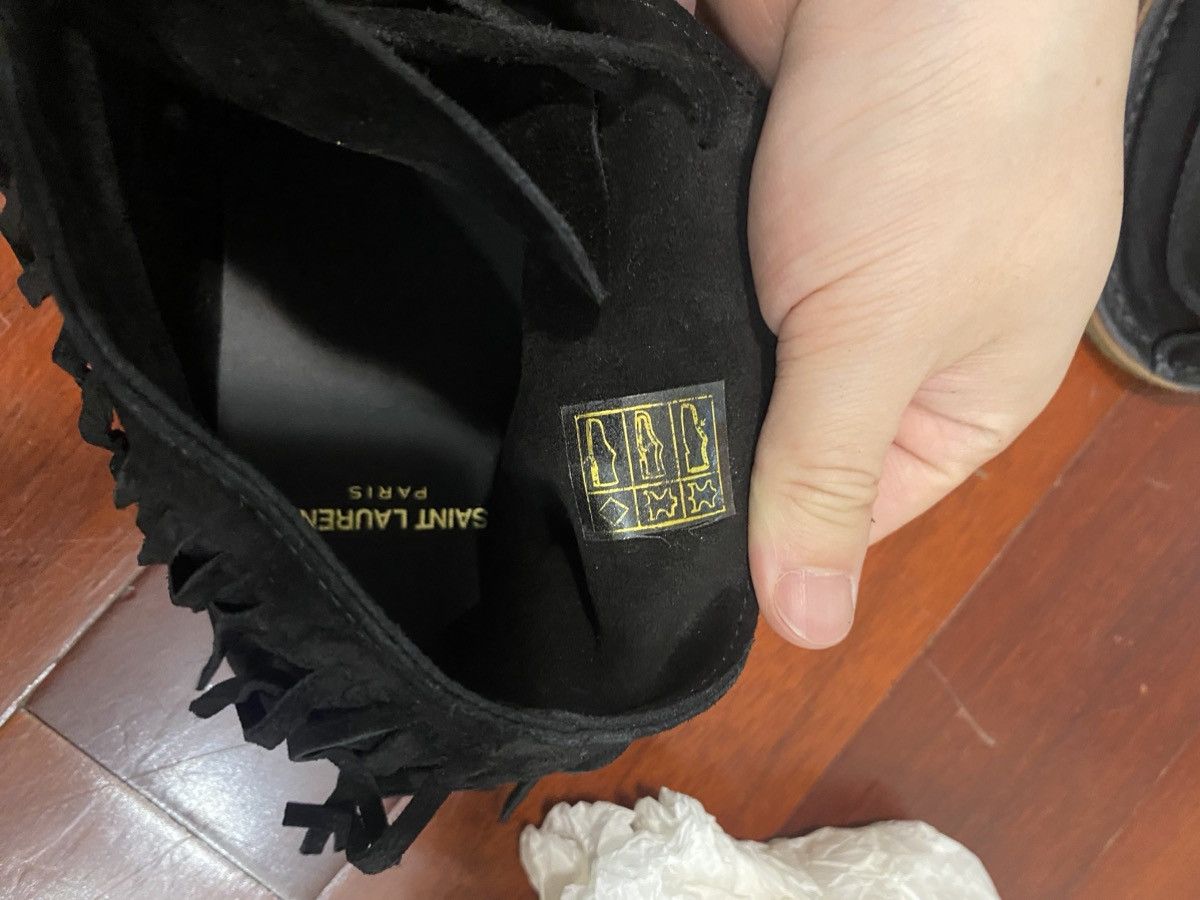Saint Laurent Paris × Yves Saint Laurent Saint Laurent Nino Fringed boots Size US 7.5 / EU 40-41 - 6 Thumbnail
