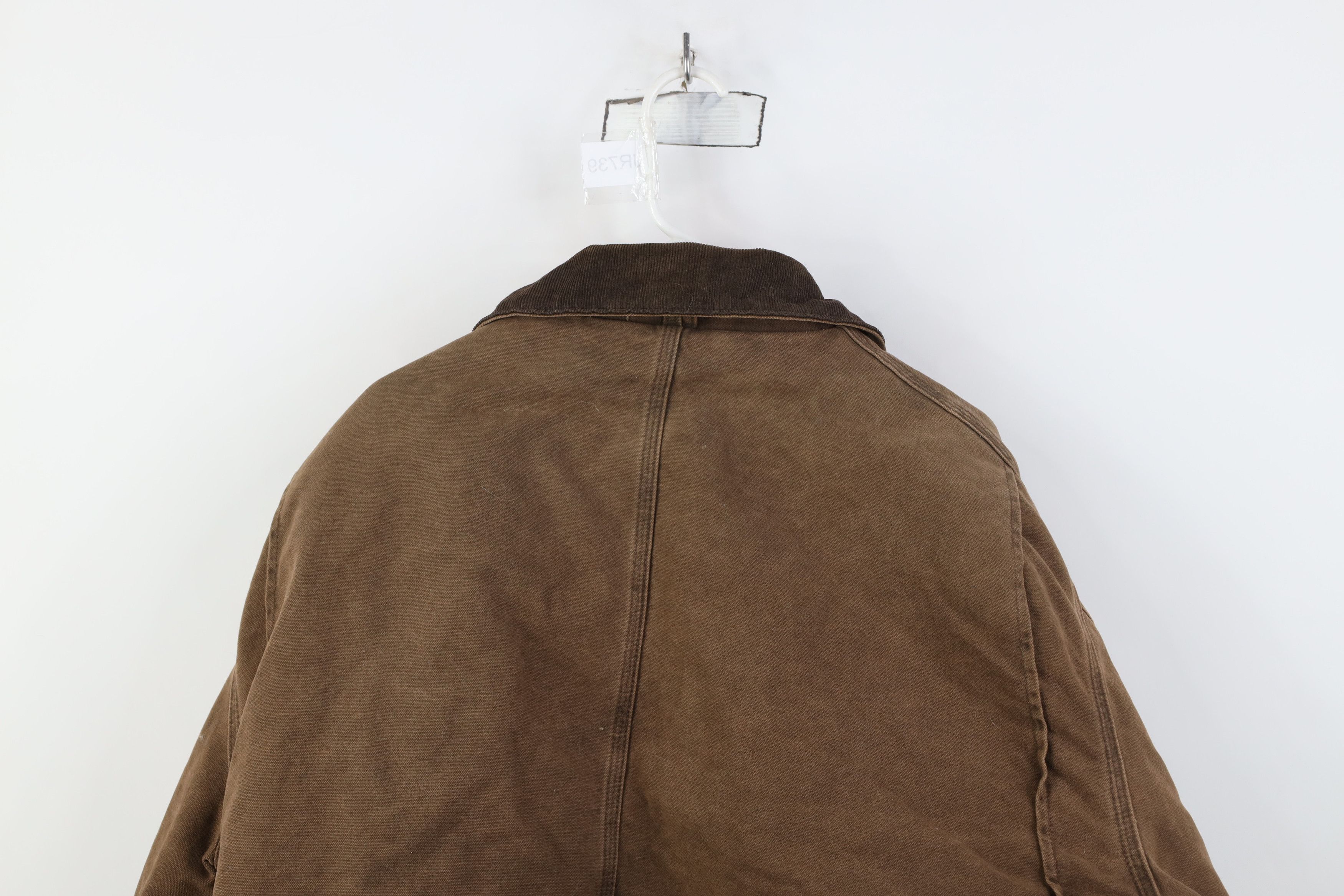 Carhartt Vintage Y2K 2000 Carhartt Detroit Jacket Brown Canvas USA Size US XXL / EU 58 / 5 - 15 Thumbnail