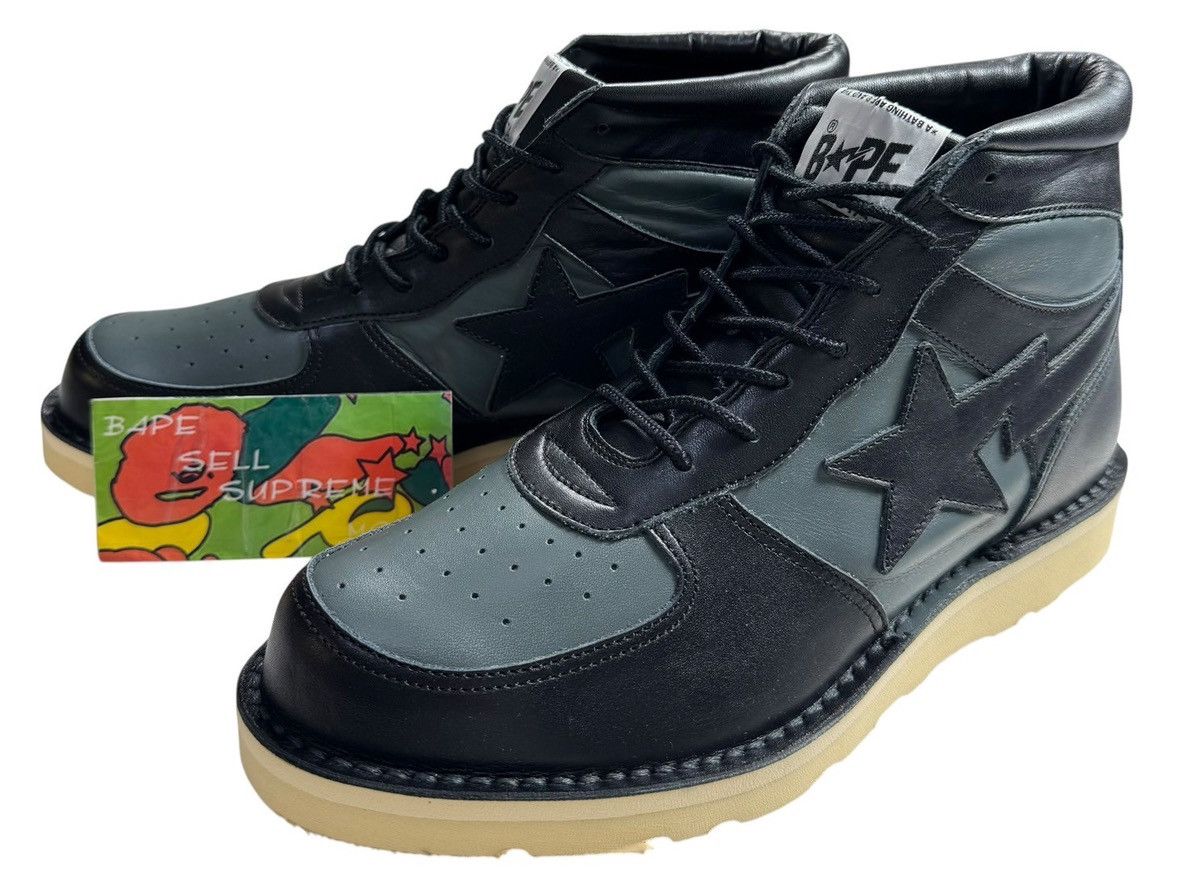 Bape BAPE Sta Leater Boots Black Size US 9 / EU 42 - 1 Thumbnail