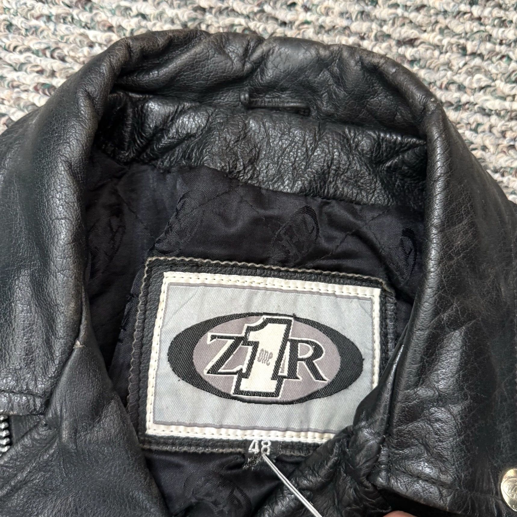 Vintage VINTAGE Z1R Jacket Men’s 48 Black Leather Motorcycle Biker 90s D Pocket Outdoor Size US M / EU 48-50 / 2 - 6 Thumbnail