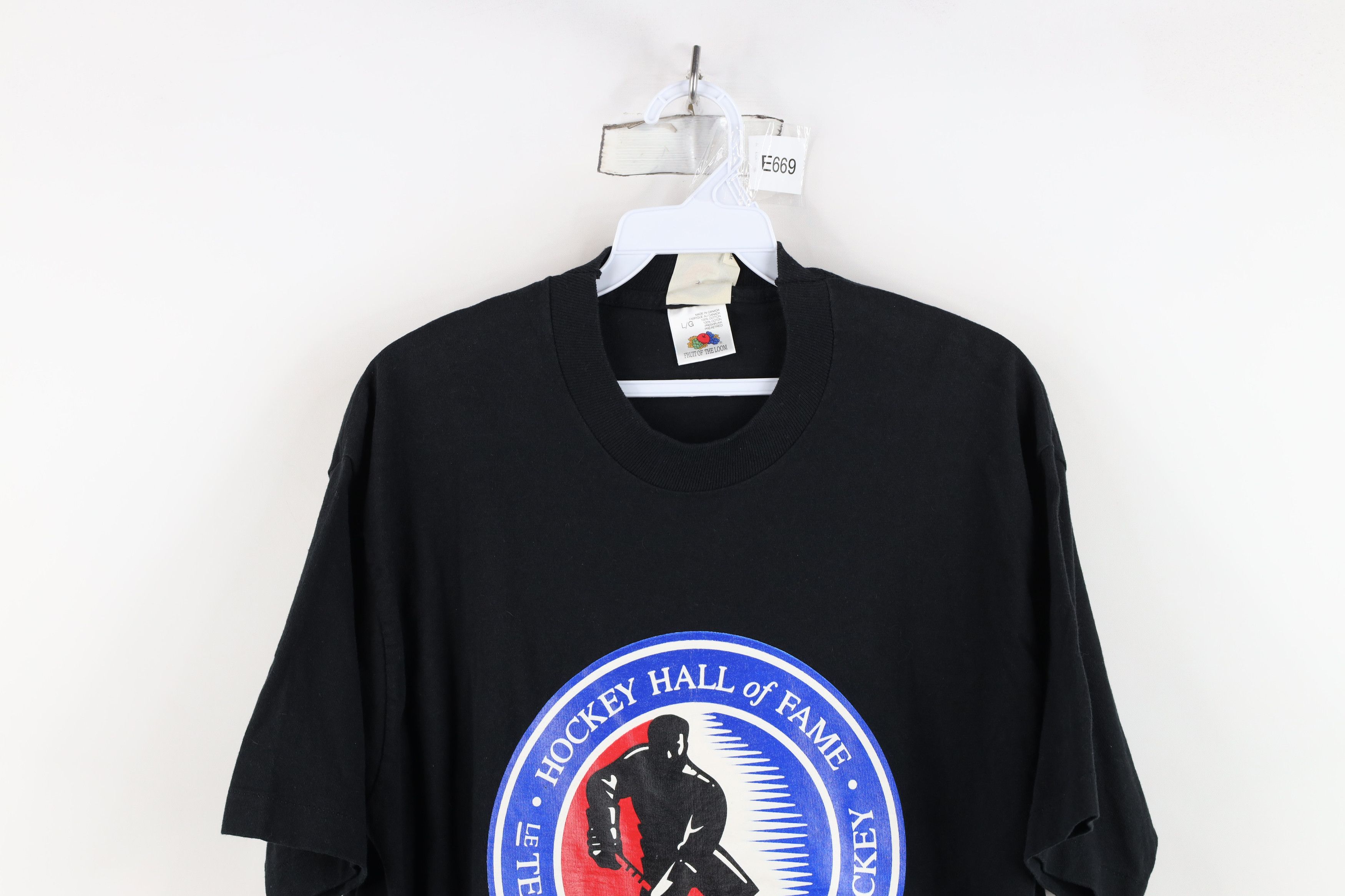 Vintage Vintage 90s Spell Hockey Hall of Fame Short Sleeve T-Shirt Size US L / EU 52-54 / 3 - 2 Thumbnail