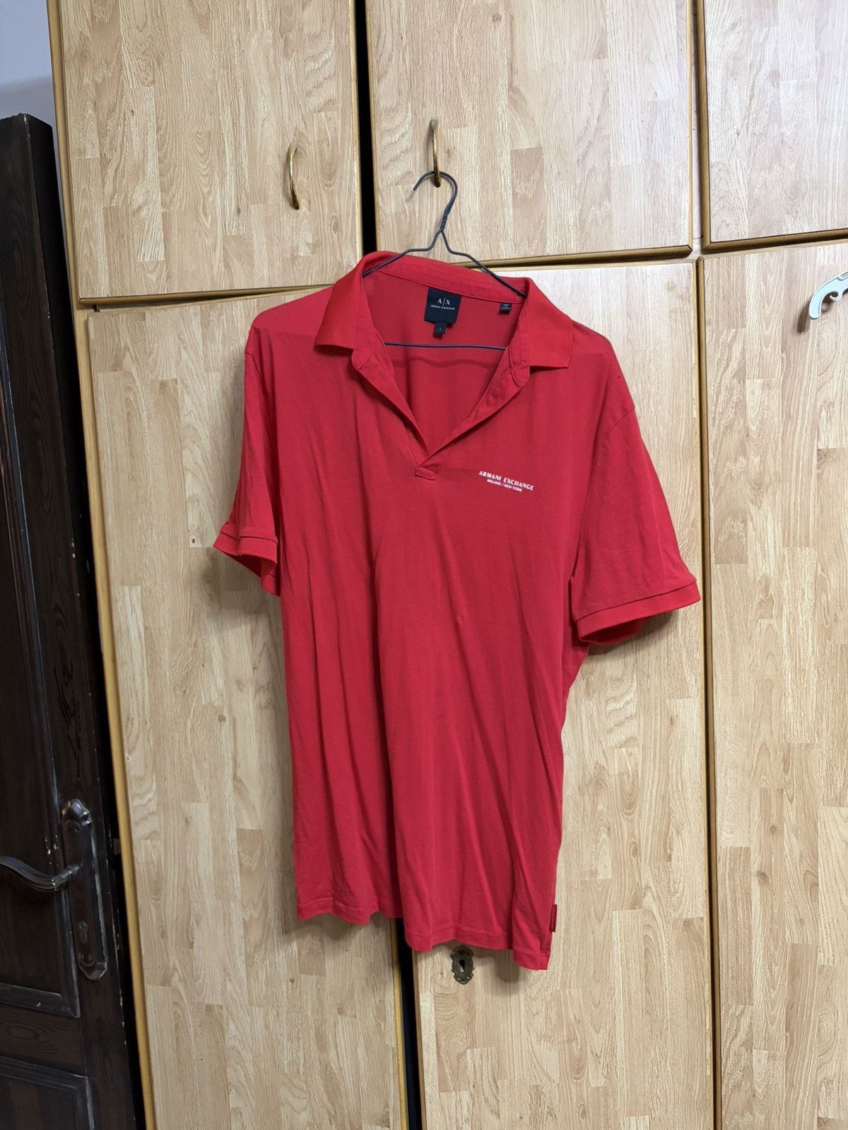 Armani Exchange A/X Armani Exchange Red Polo Button-less. Size US L / EU 52-54 / 3 - 1 Thumbnail