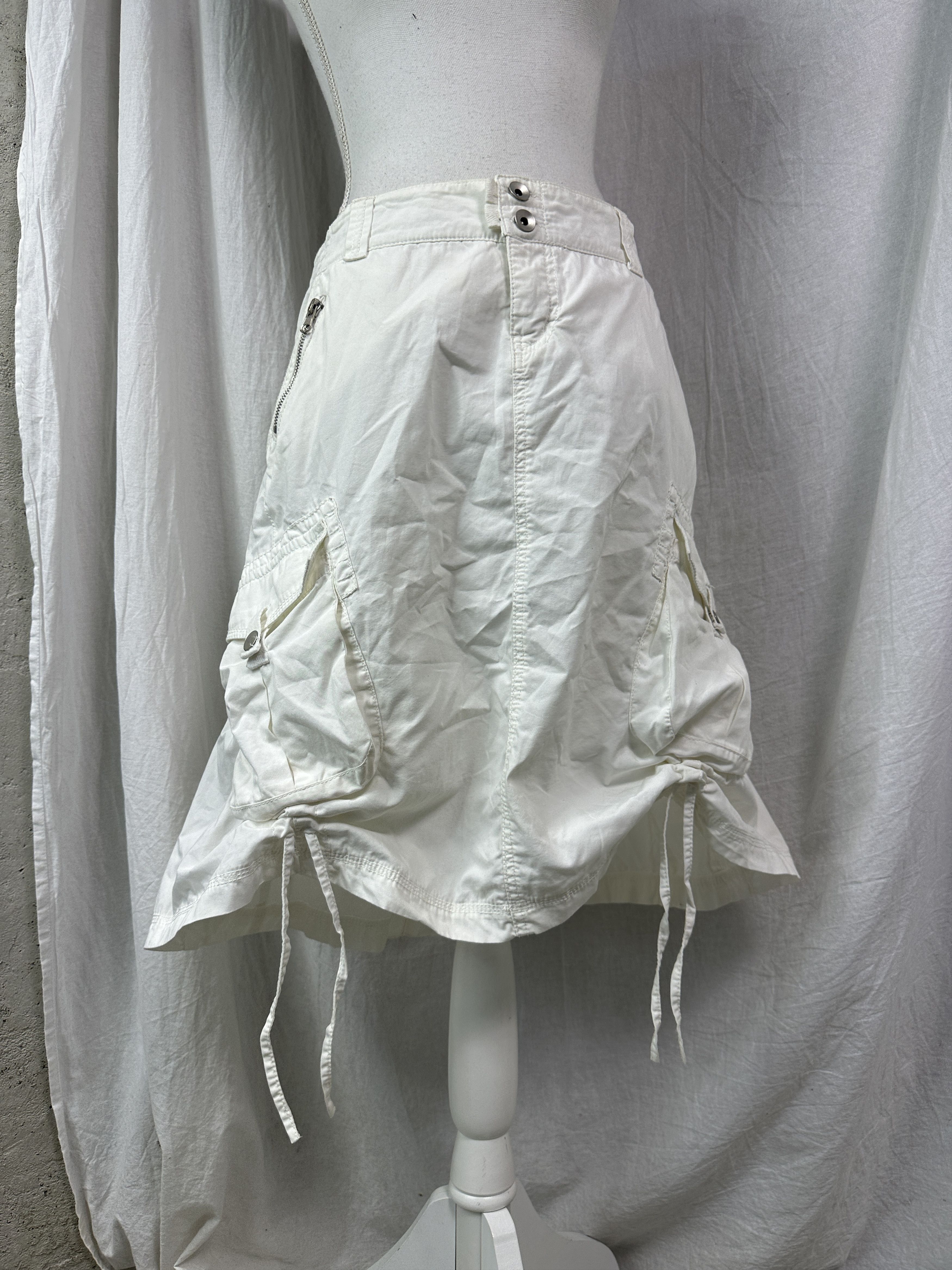 Vintage Vintage Avant Garde Military Styled Mini Skirt Y2K Size 26" / US 2 / IT 38 - 1 Thumbnail