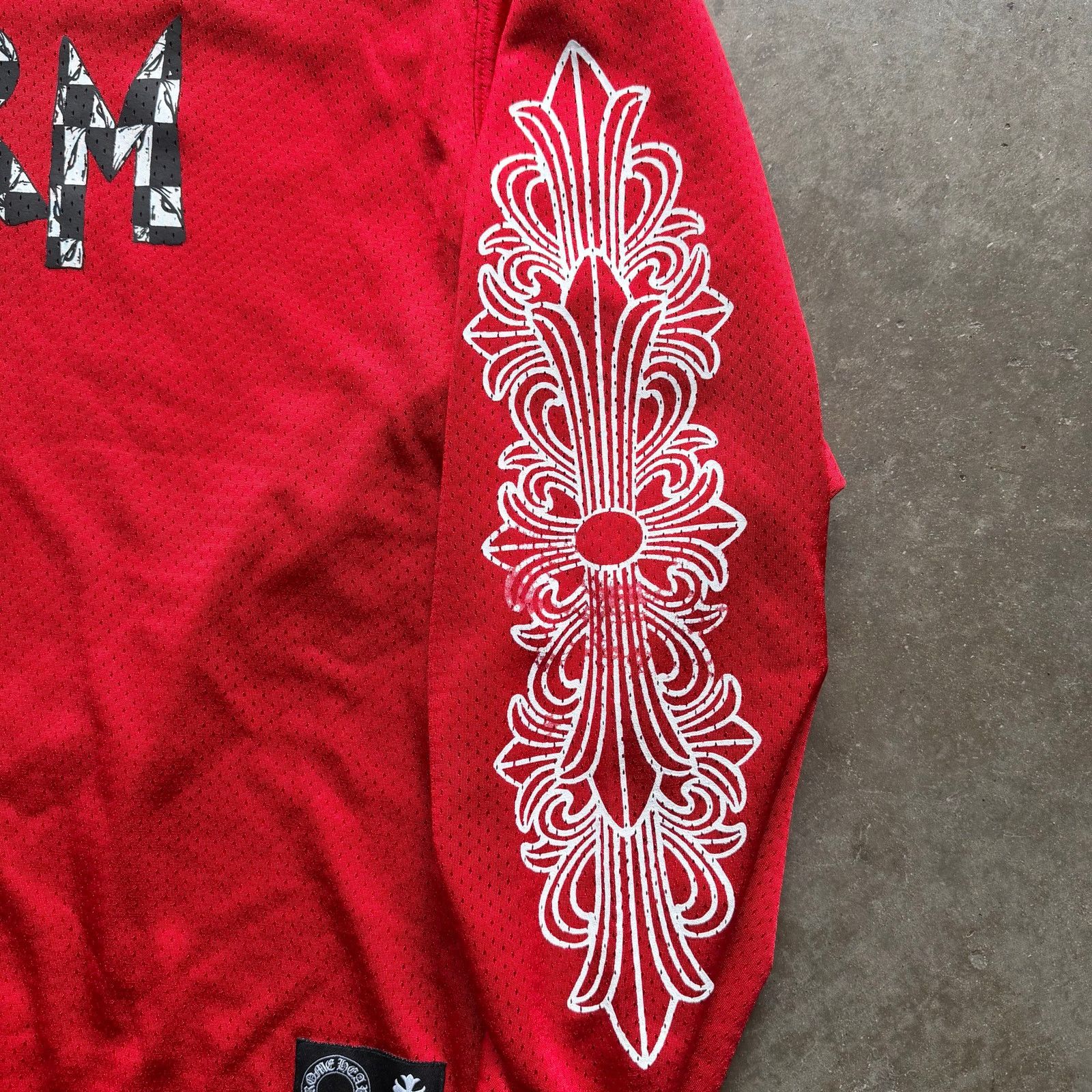 Chrome Hearts Chrome Hearts x Matty Boy Form L/S Mesh Jersey Red Size US L / EU 52-54 / 3 - 5 Thumbnail